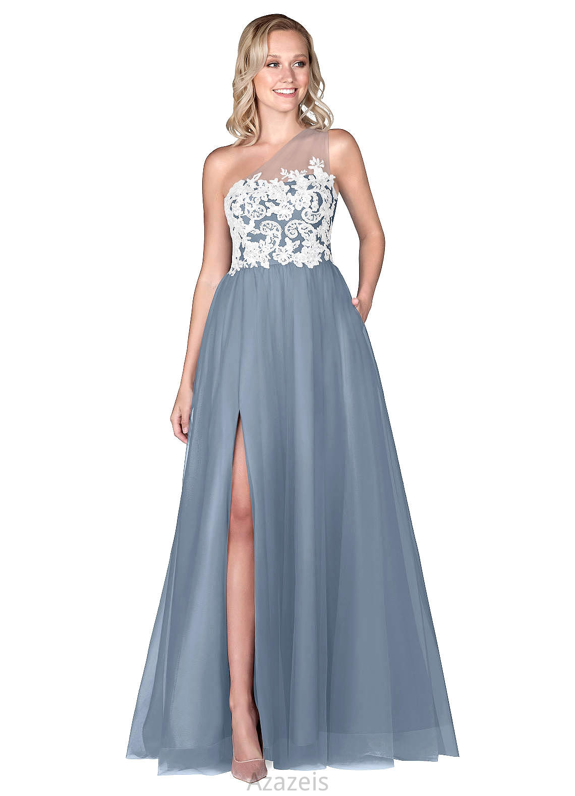 Mckayla Natural Waist A-Line/Princess Sleeveless Scoop Knee Length Bridesmaid Dresses