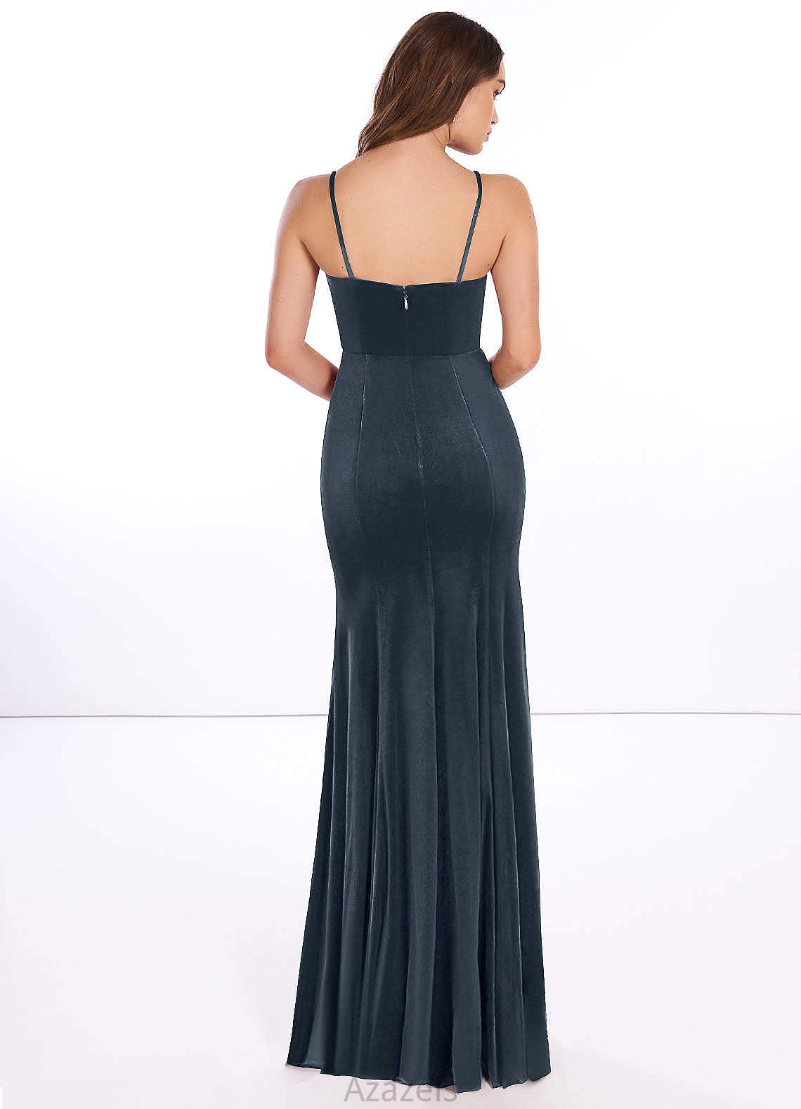 Lucille Straps Floor Length Natural Waist A-Line/Princess Sleeveless Bridesmaid Dresses