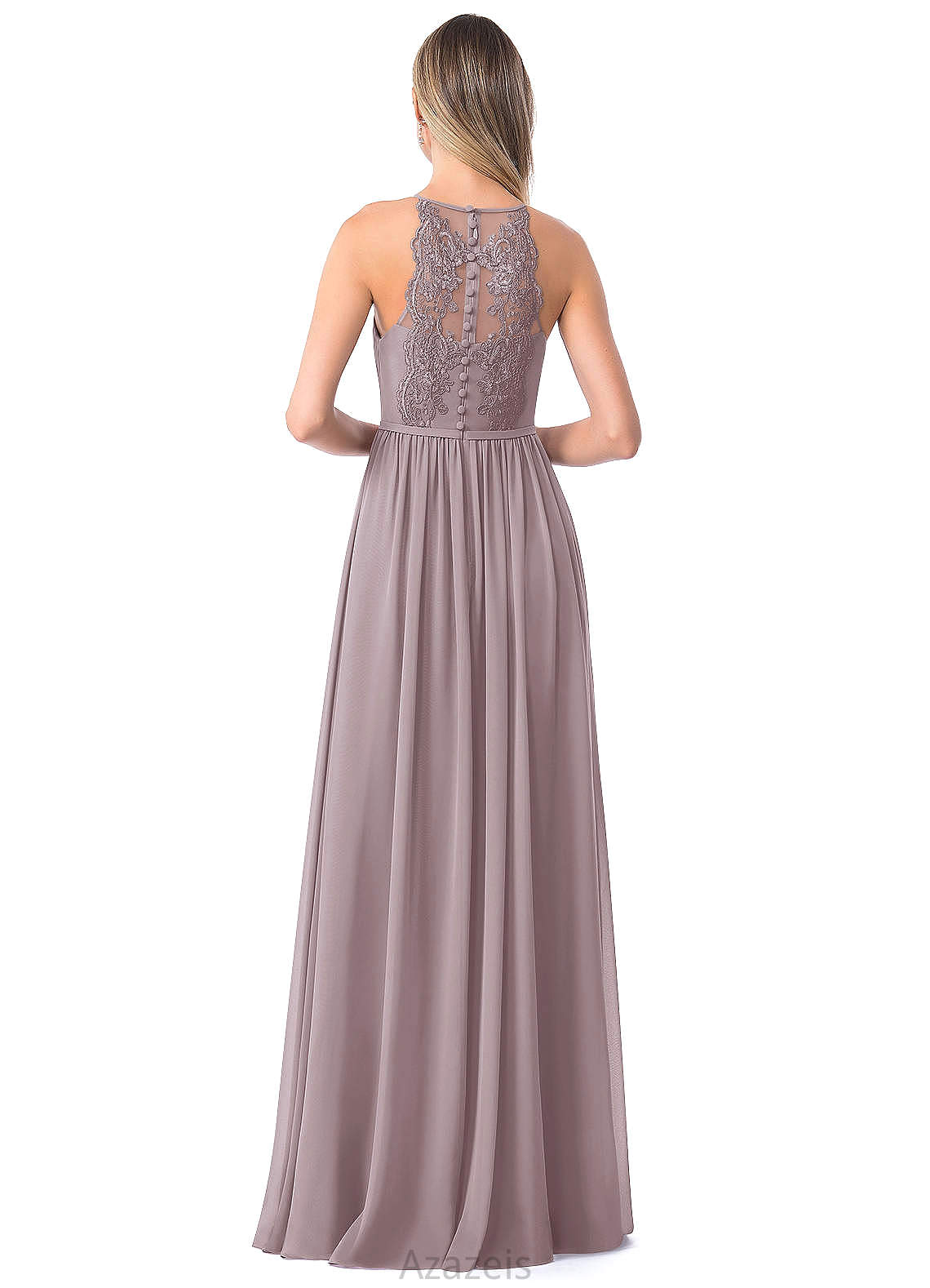 Sophie Sleeveless Scoop A-Line/Princess Floor Length Natural Waist Bridesmaid Dresses
