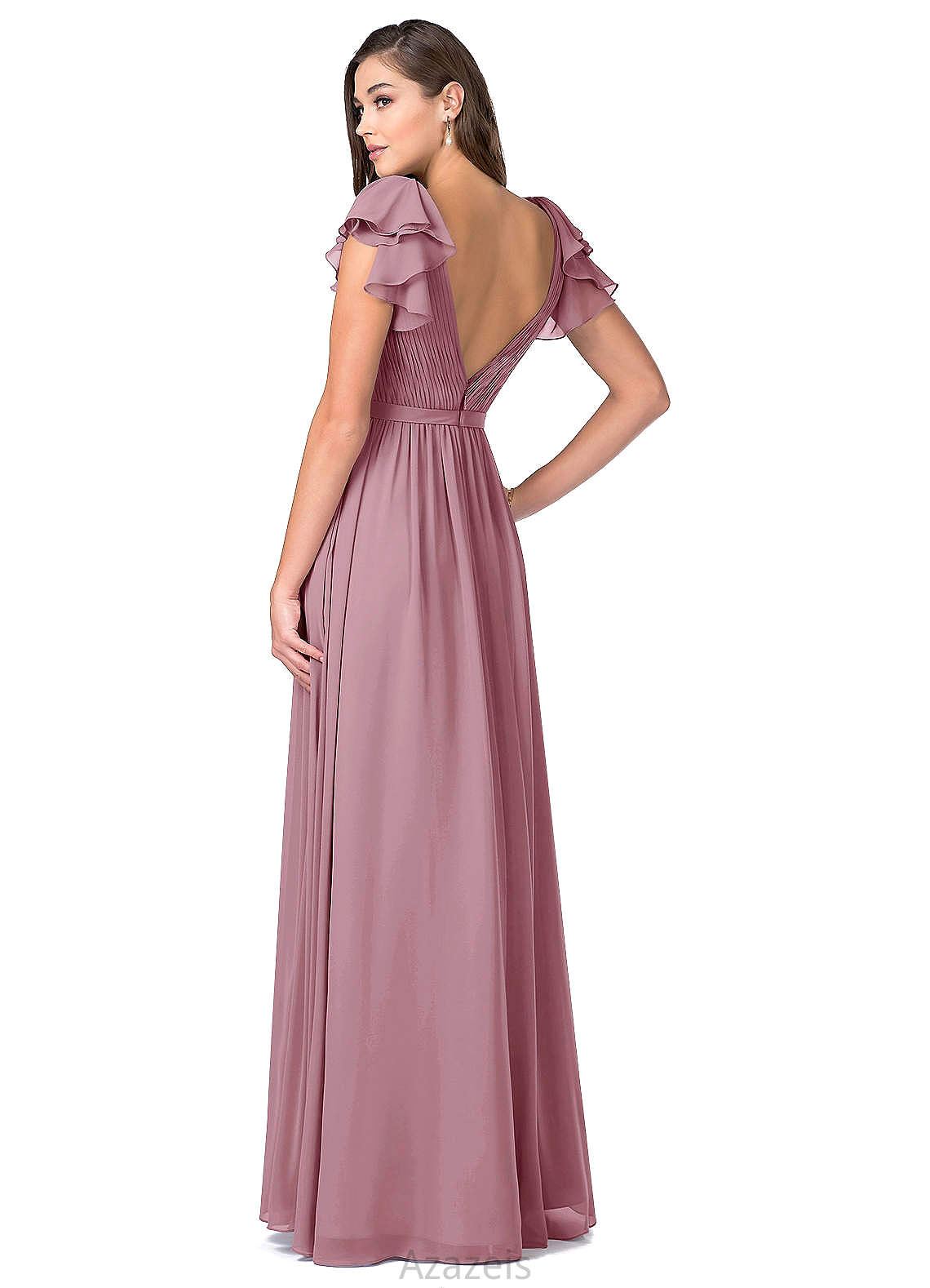 Danna Natural Waist Scoop Sleeveless Trumpet/Mermaid Floor Length Bridesmaid Dresses