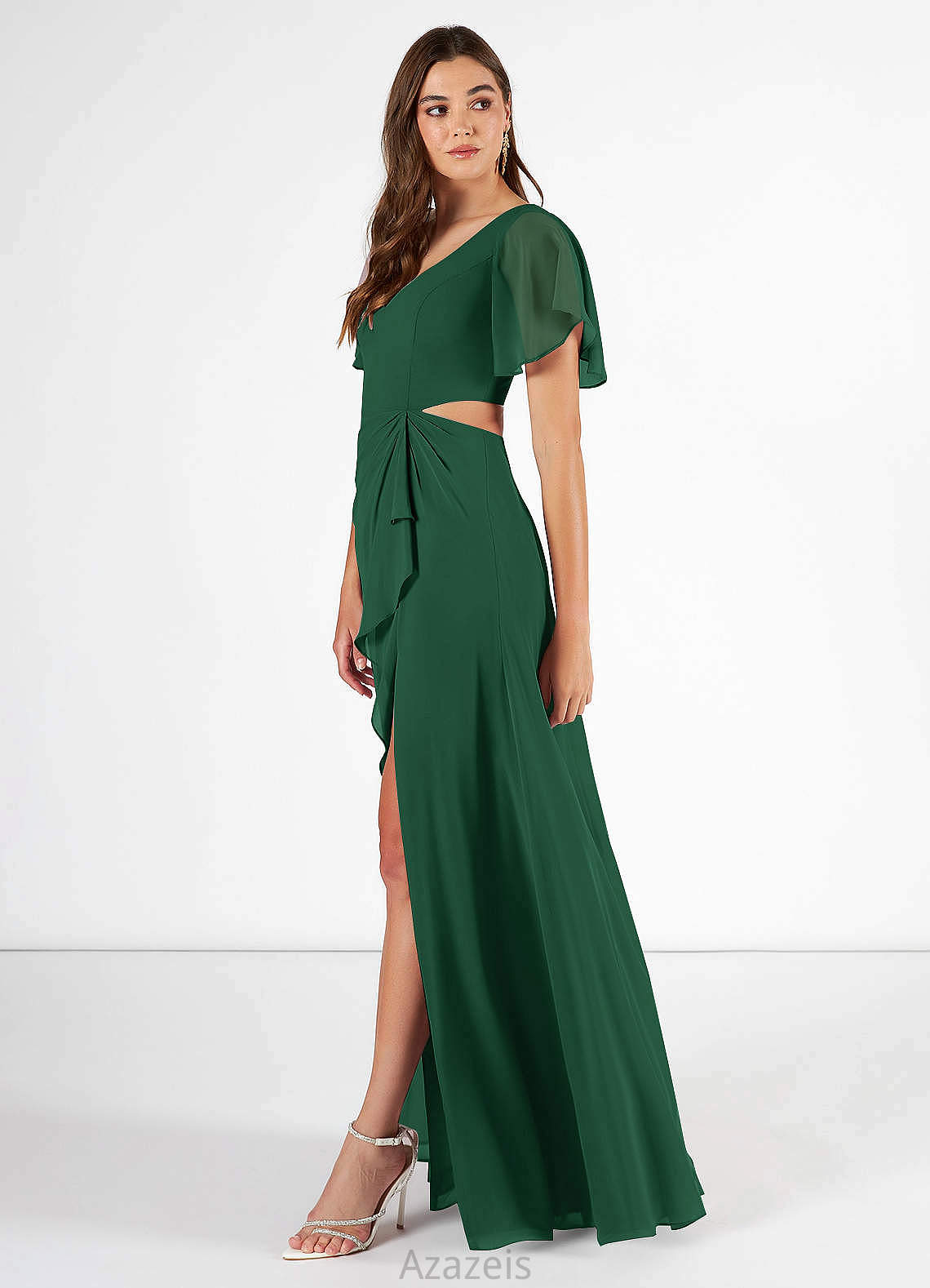 Rayna Natural Waist Floor Length Sleeveless A-Line/Princess Scoop Bridesmaid Dresses