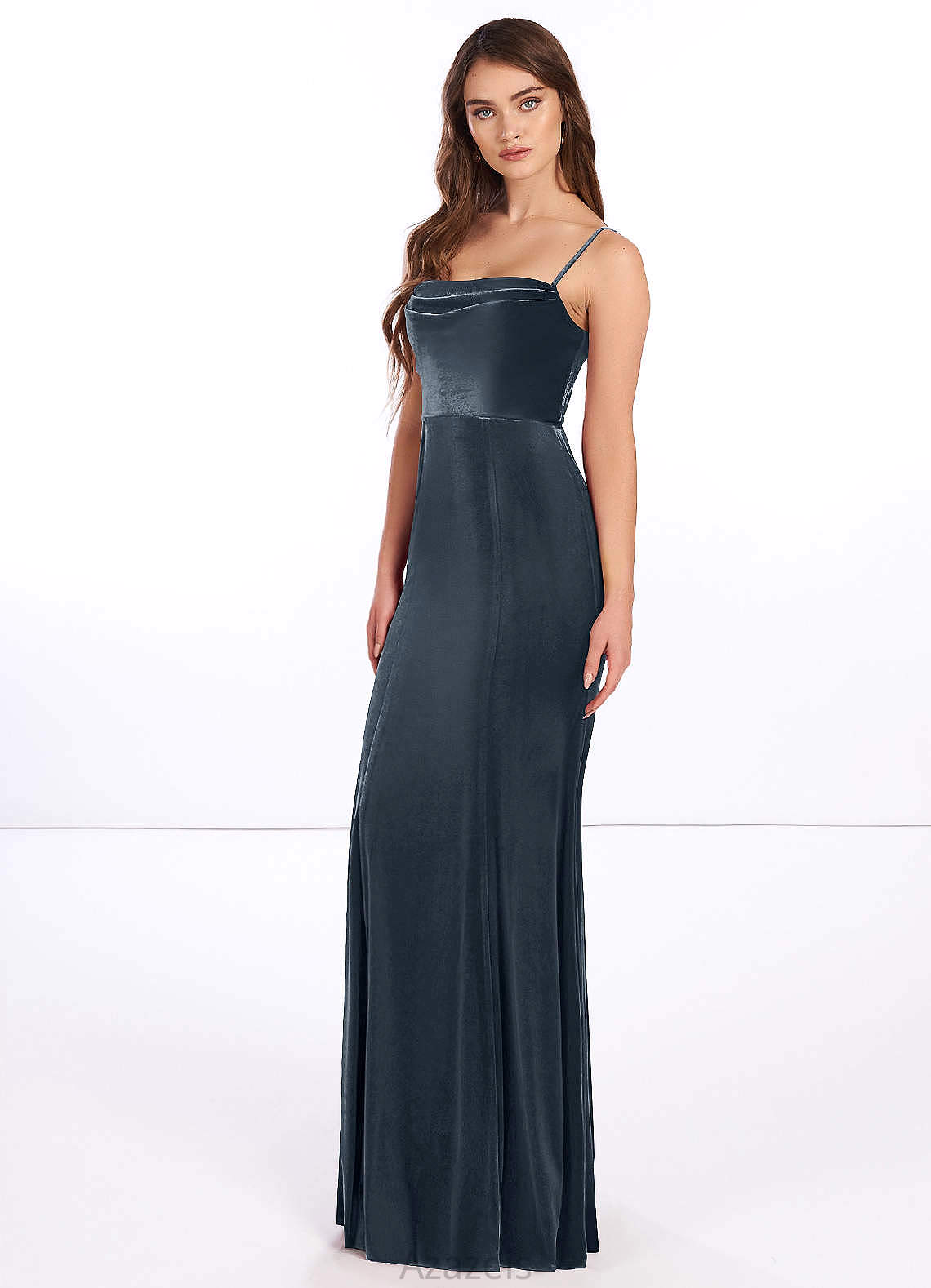 Lucille Straps Floor Length Natural Waist A-Line/Princess Sleeveless Bridesmaid Dresses