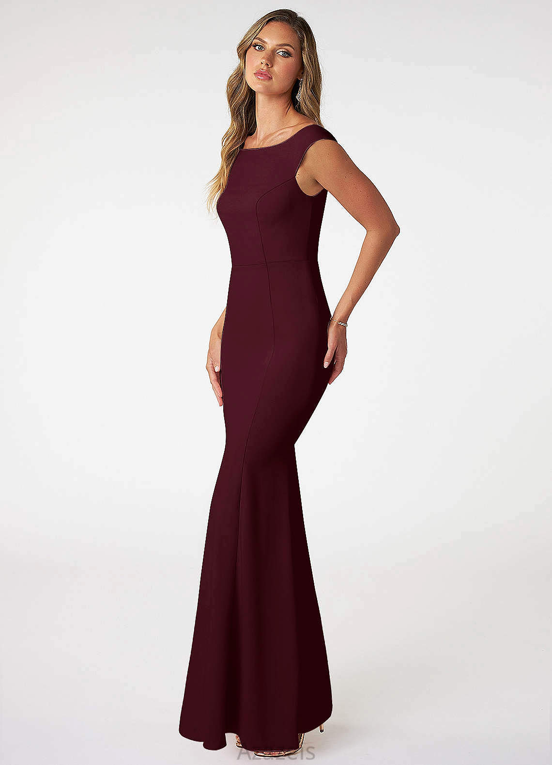 Faith Scoop Sleeveless A-Line/Princess Floor Length Natural Waist Bridesmaid Dresses