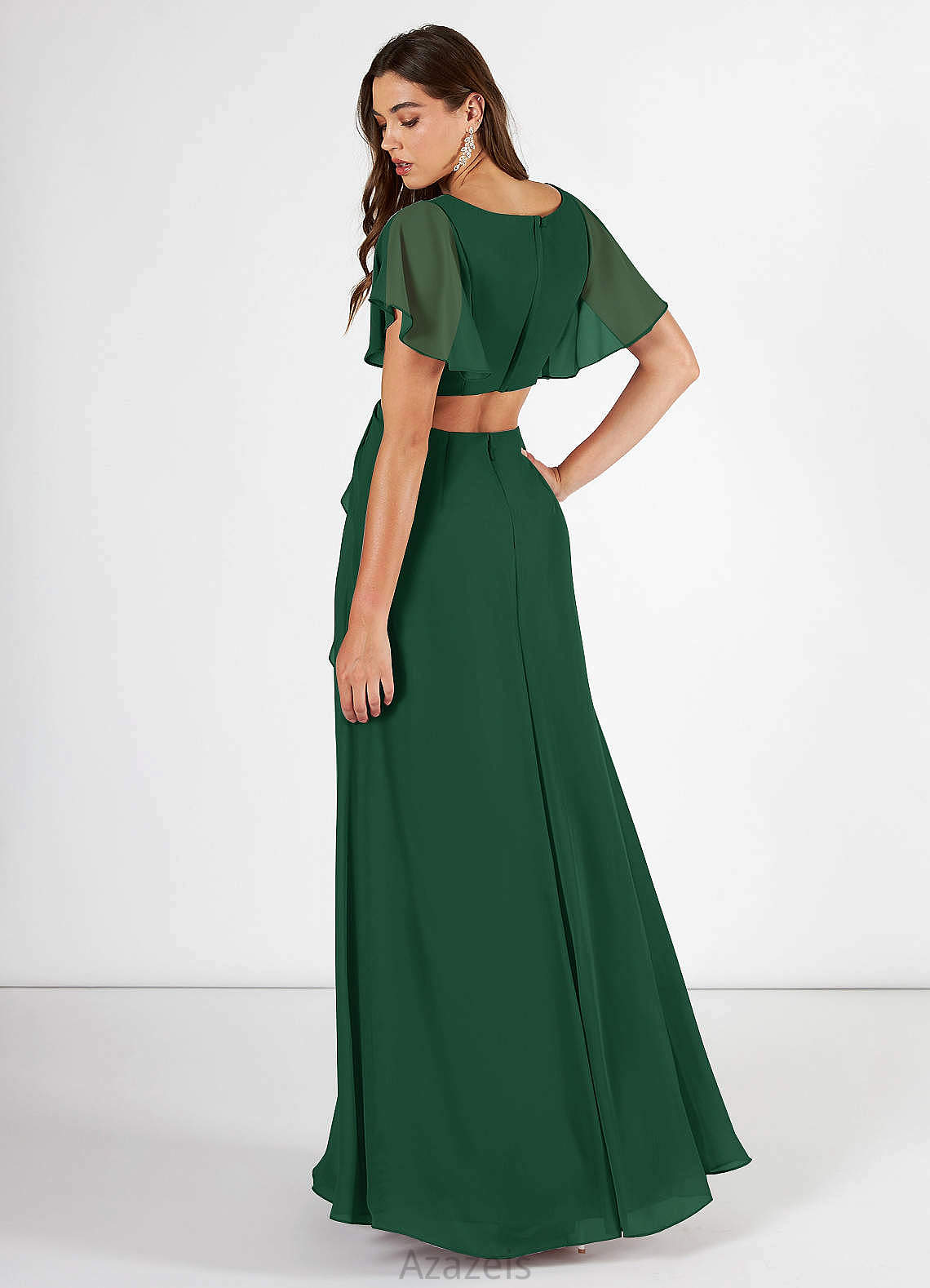 Rayna Natural Waist Floor Length Sleeveless A-Line/Princess Scoop Bridesmaid Dresses