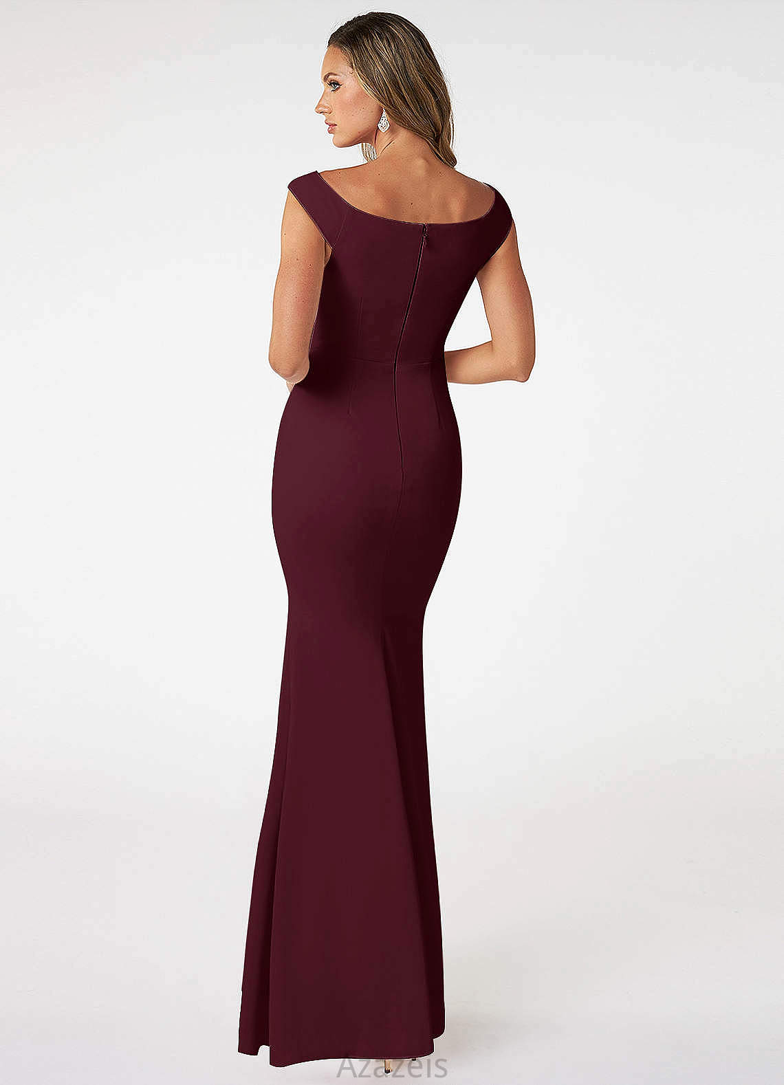 Faith Scoop Sleeveless A-Line/Princess Floor Length Natural Waist Bridesmaid Dresses