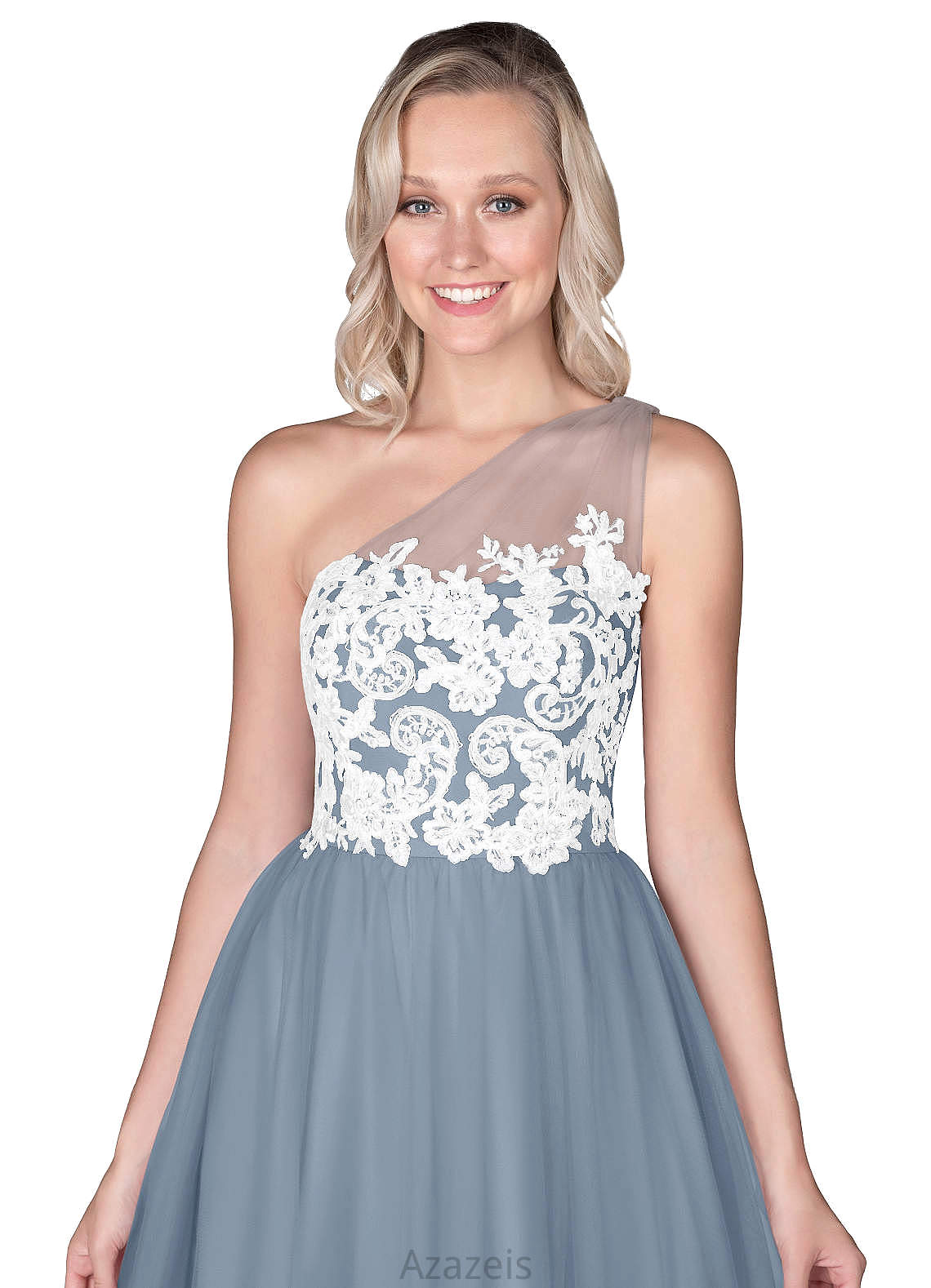 Mckayla Natural Waist A-Line/Princess Sleeveless Scoop Knee Length Bridesmaid Dresses