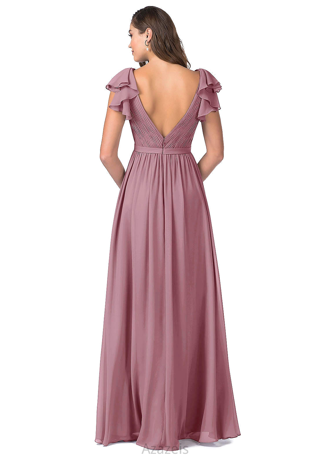 Danna Natural Waist Scoop Sleeveless Trumpet/Mermaid Floor Length Bridesmaid Dresses