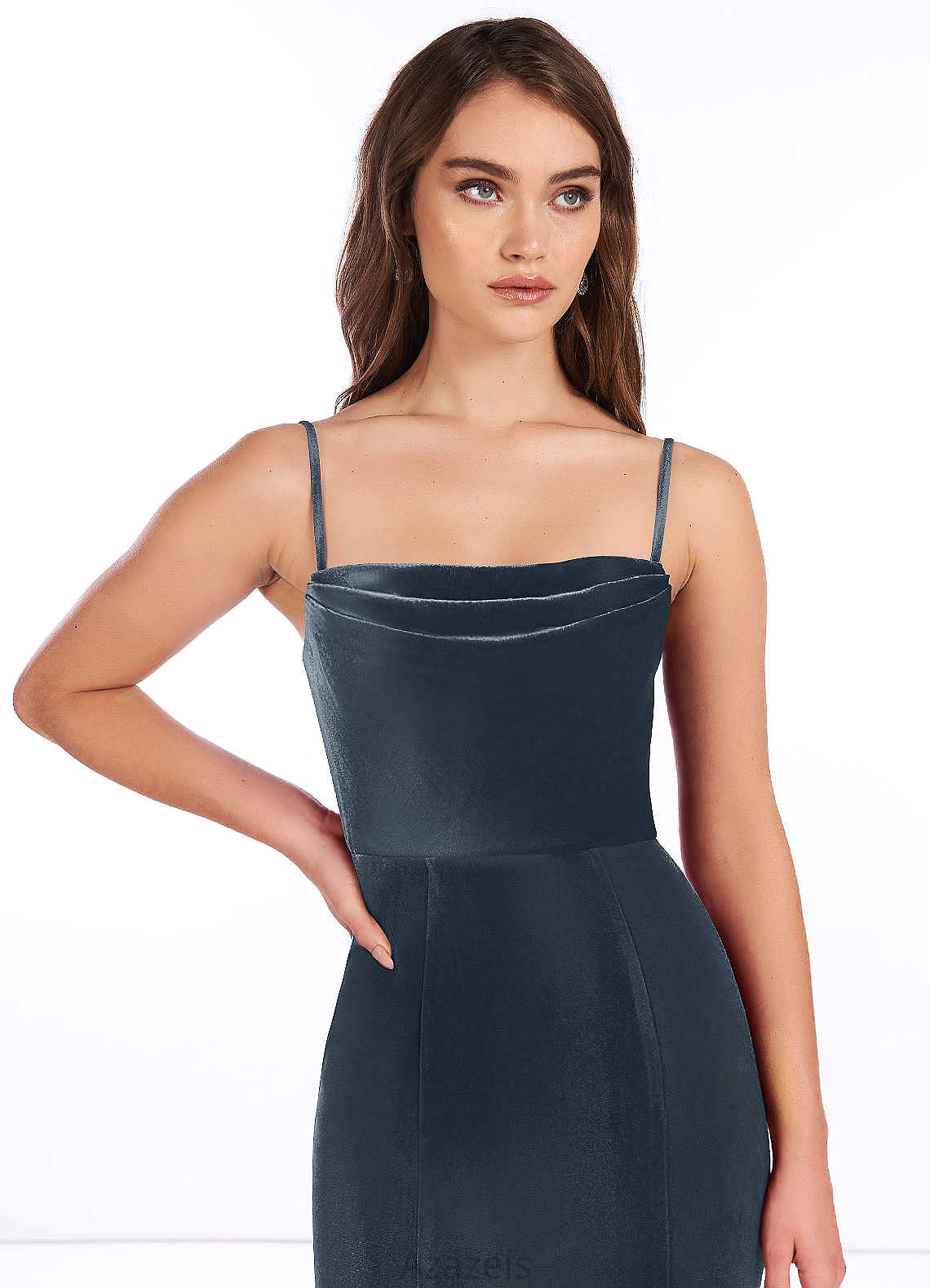 Lucille Straps Floor Length Natural Waist A-Line/Princess Sleeveless Bridesmaid Dresses