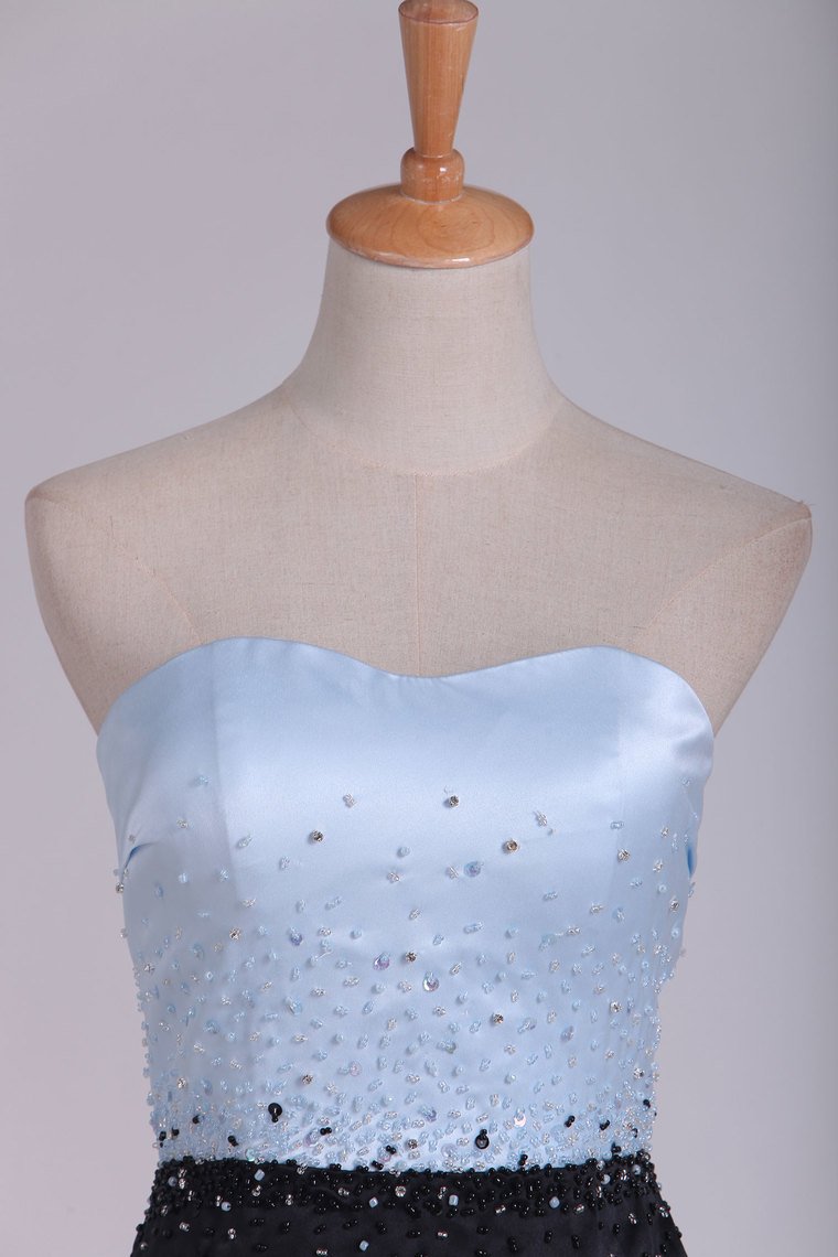 Column Sweetheart Cocktail Dresses With Beading Short/Mini