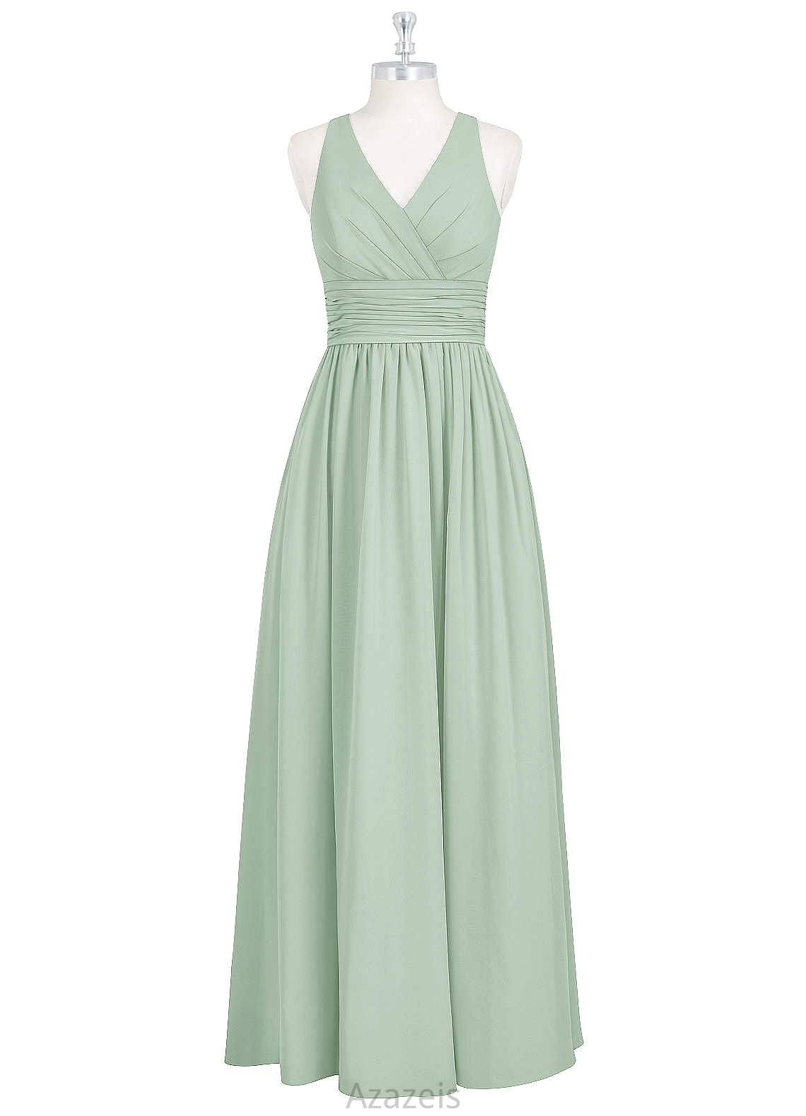 Livia Sleeveless Natural Waist A-Line/Princess Floor Length One Shoulder Bridesmaid Dresses