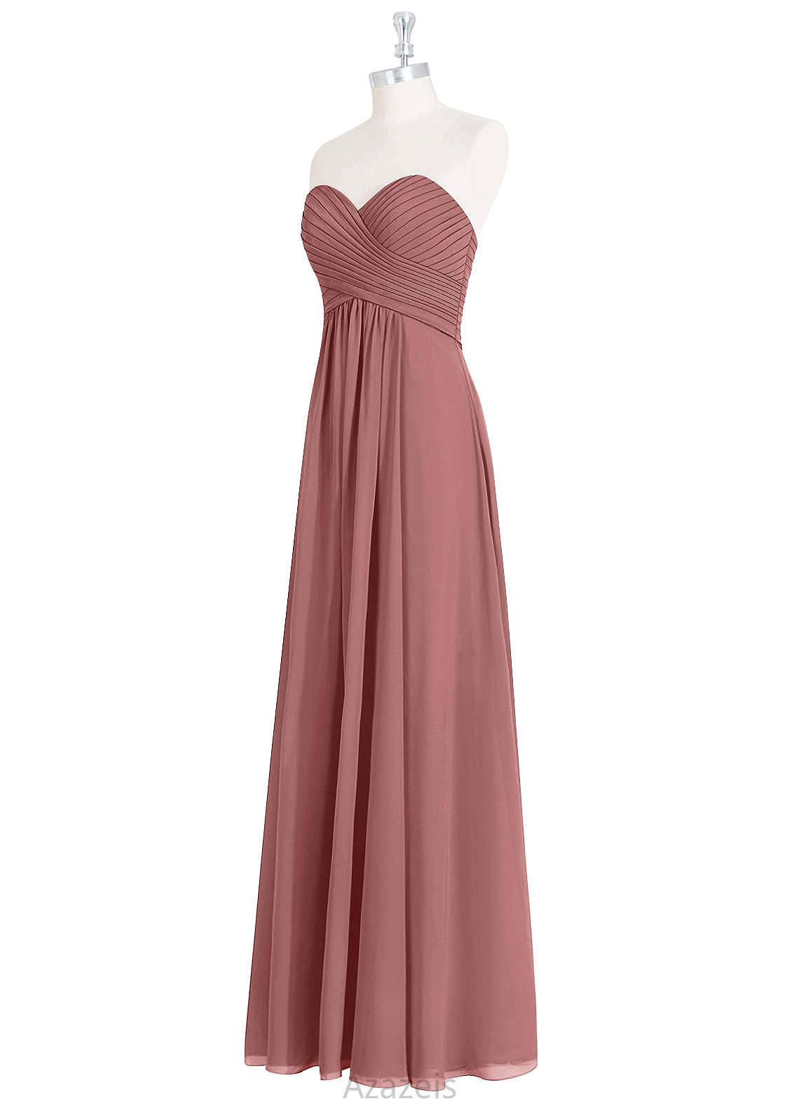 Elena Natural Waist Floor Length Spaghetti Staps A-Line/Princess Sleeveless Bridesmaid Dresses