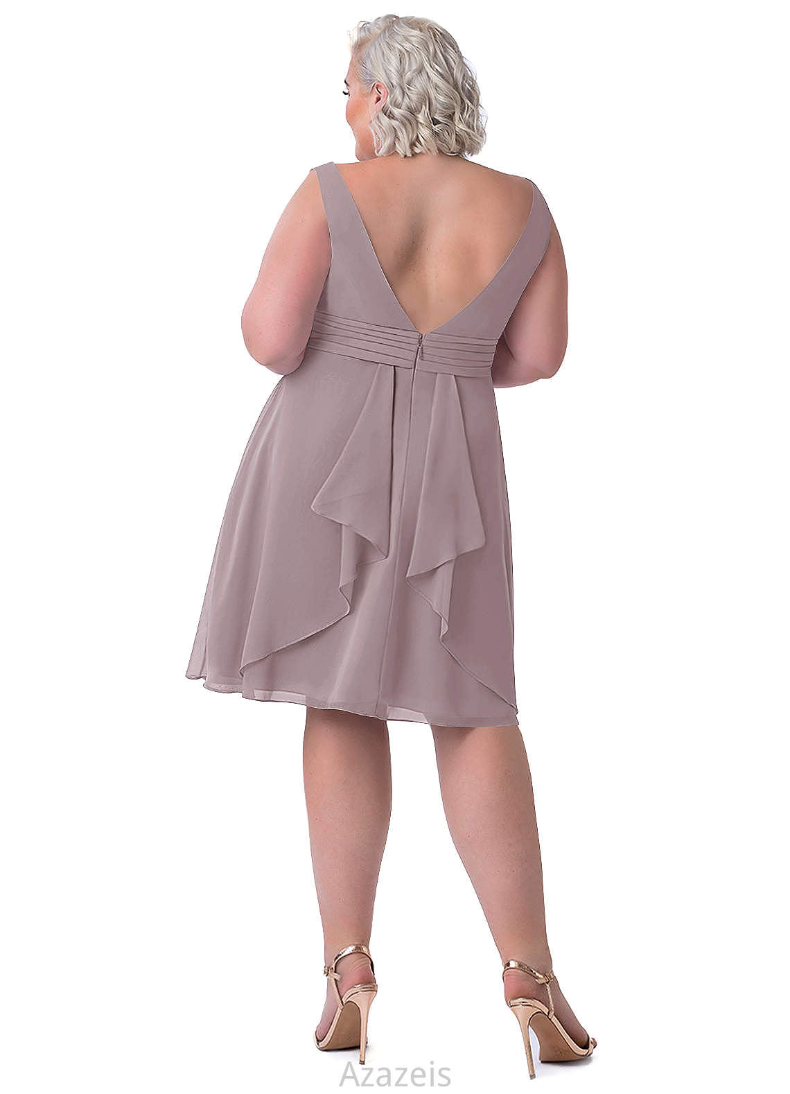 Kira A-Line/Princess Natural Waist Floor Length Halter Sleeveless Bridesmaid Dresses