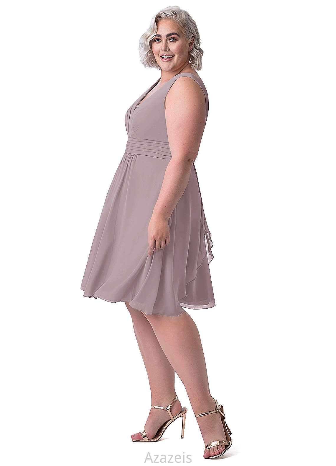 Kira A-Line/Princess Natural Waist Floor Length Halter Sleeveless Bridesmaid Dresses