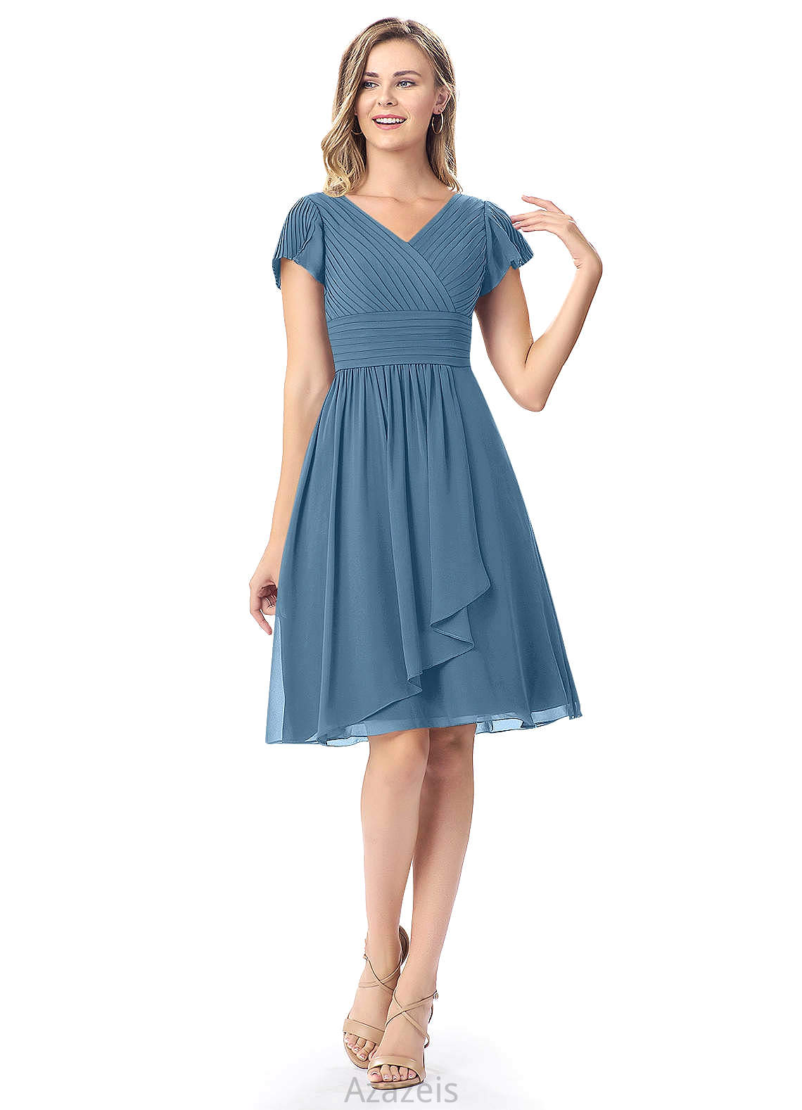 Mya Floor Length Sleeveless Trumpet/Mermaid Natural Waist Bridesmaid Dresses