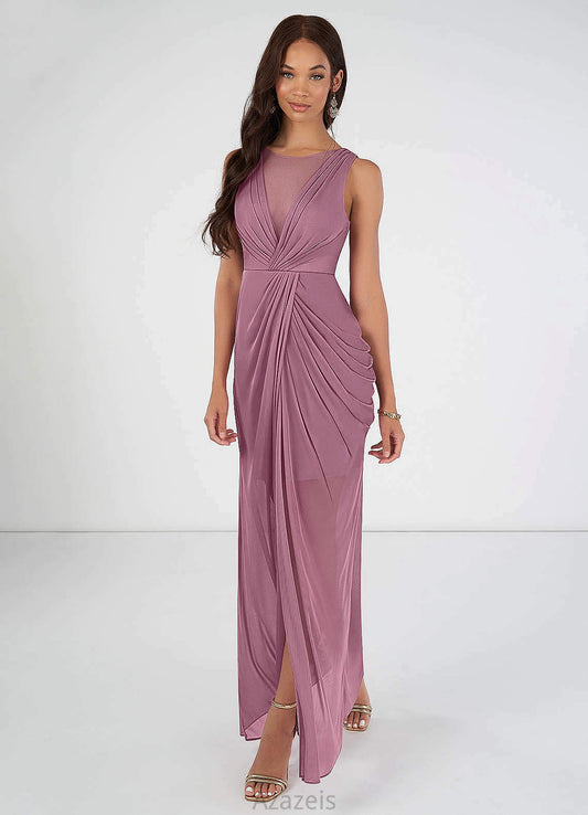 Selina Sleeveless Straps Natural Waist Floor Length A-Line/Princess Bridesmaid Dresses