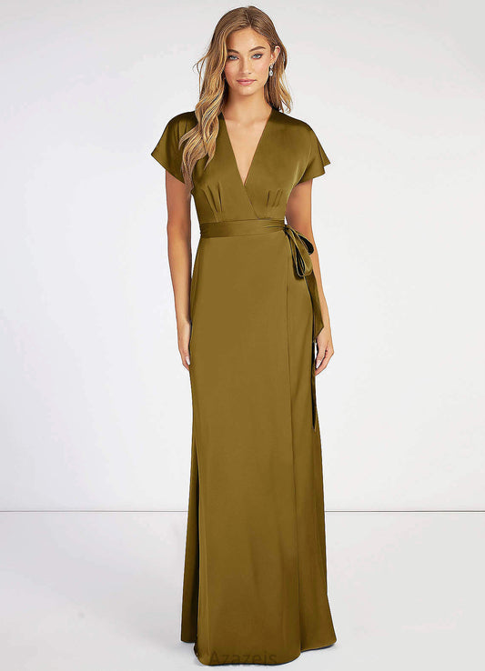 Jaylee Scoop Sleeveless Natural Waist A-Line/Princess Floor Length Bridesmaid Dresses