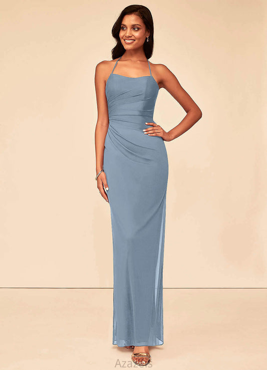 Ashleigh A-Line/Princess Sleeveless Scoop Floor Length Natural Waist Bridesmaid Dresses