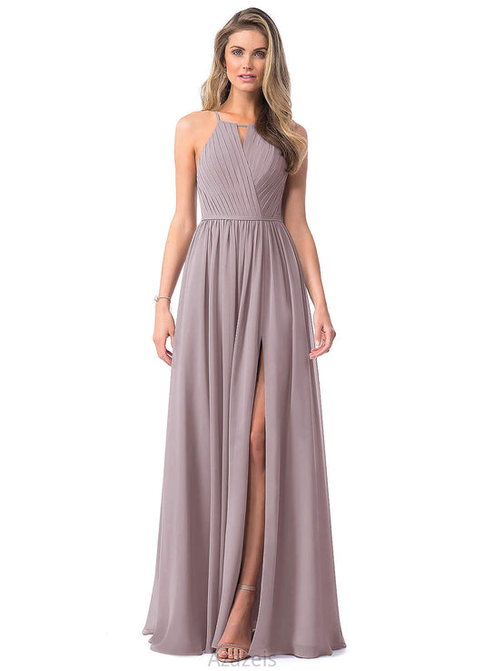 Sophie Sleeveless Scoop A-Line/Princess Floor Length Natural Waist Bridesmaid Dresses