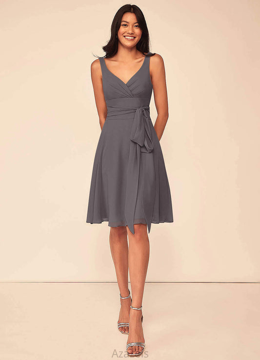 Mariela Floor Length Short Sleeves Empire Waist A-Line/Princess Bridesmaid Dresses