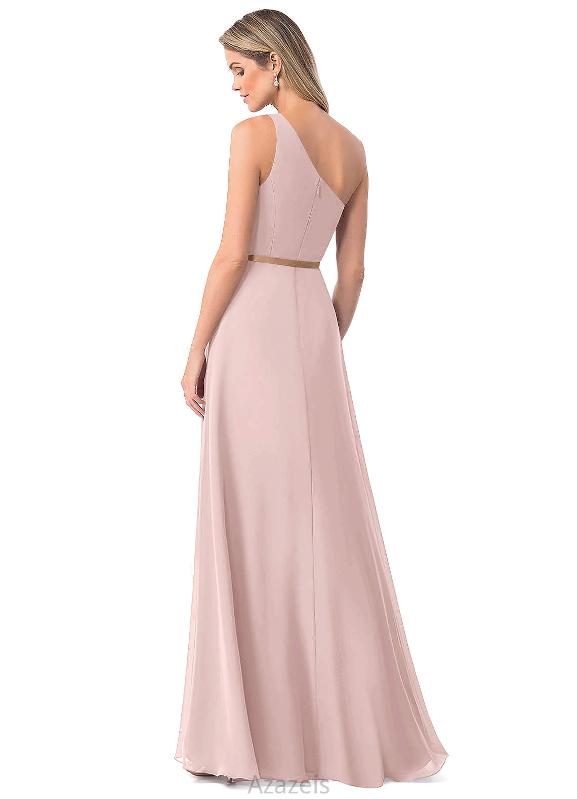 Helena Knee Length V-Neck Natural Waist A-Line/Princess Bridesmaid Dresses