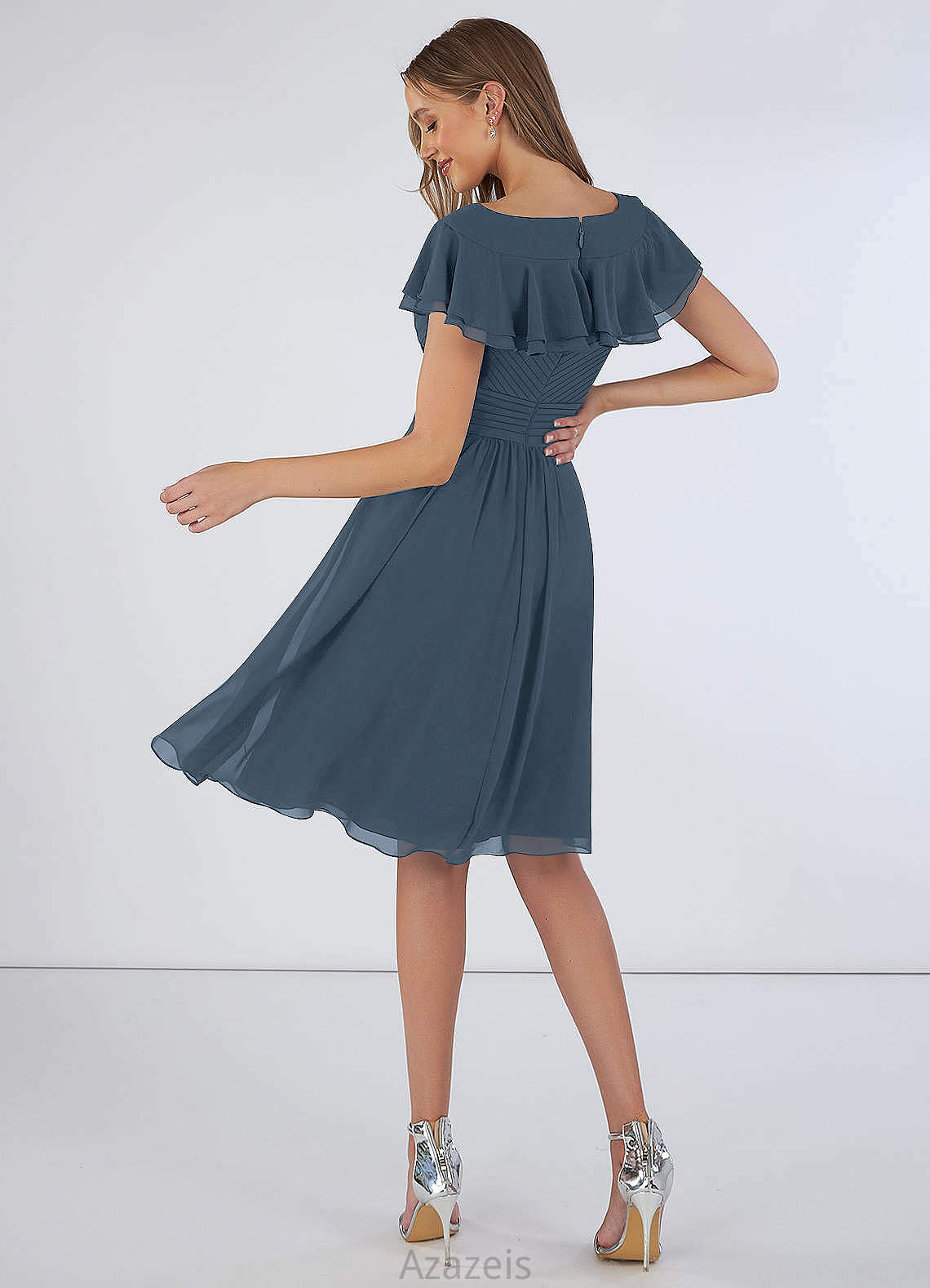 Lorelai V-Neck Floor Length Trumpet/Mermaid Natural Waist Sleeveless Bridesmaid Dresses