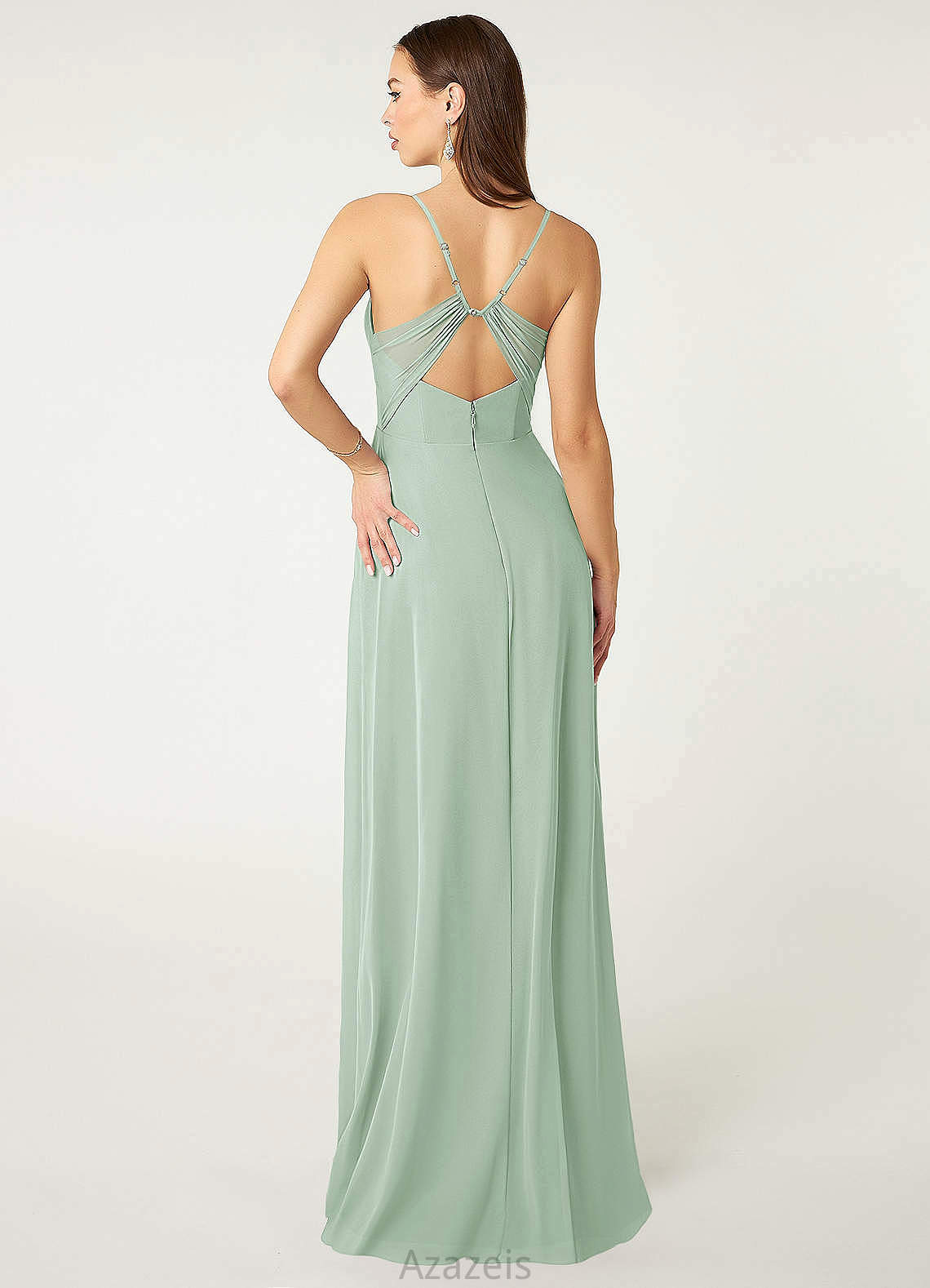 Scarlet Floor Length Sweetheart Natural Waist A-Line/Princess Sleeveless Bridesmaid Dresses