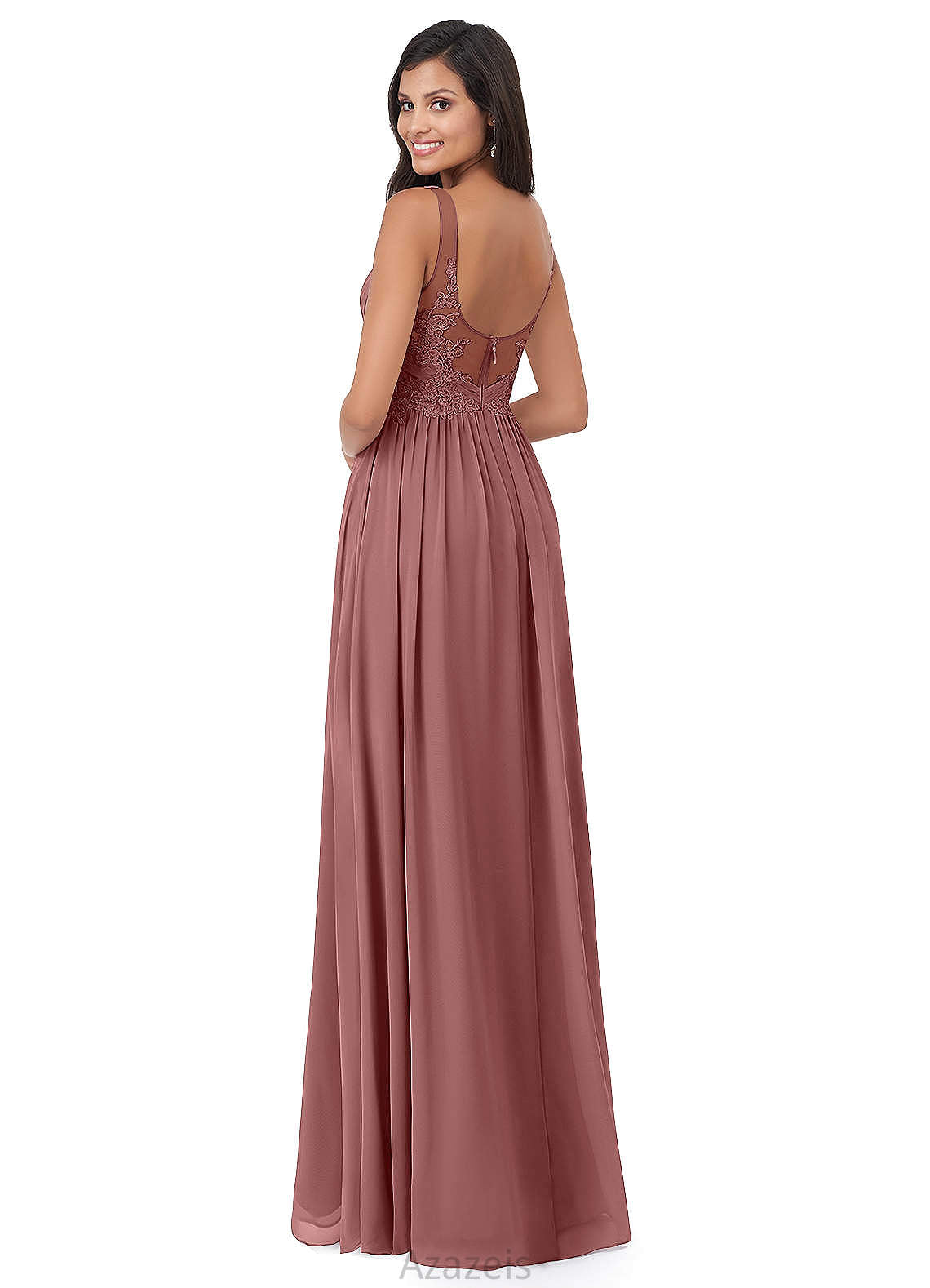 Jocelynn Sheath/Column Straps Floor Length Natural Waist Sleeveless Bridesmaid Dresses