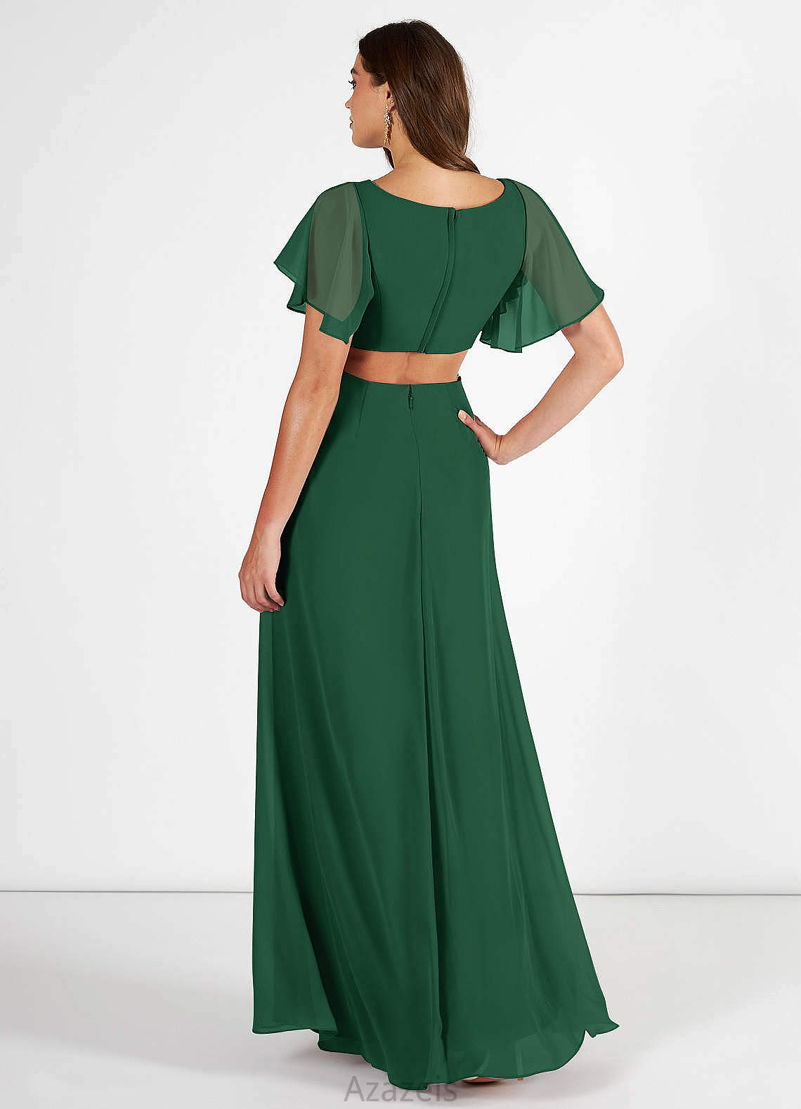 Rayna Natural Waist Floor Length Sleeveless A-Line/Princess Scoop Bridesmaid Dresses