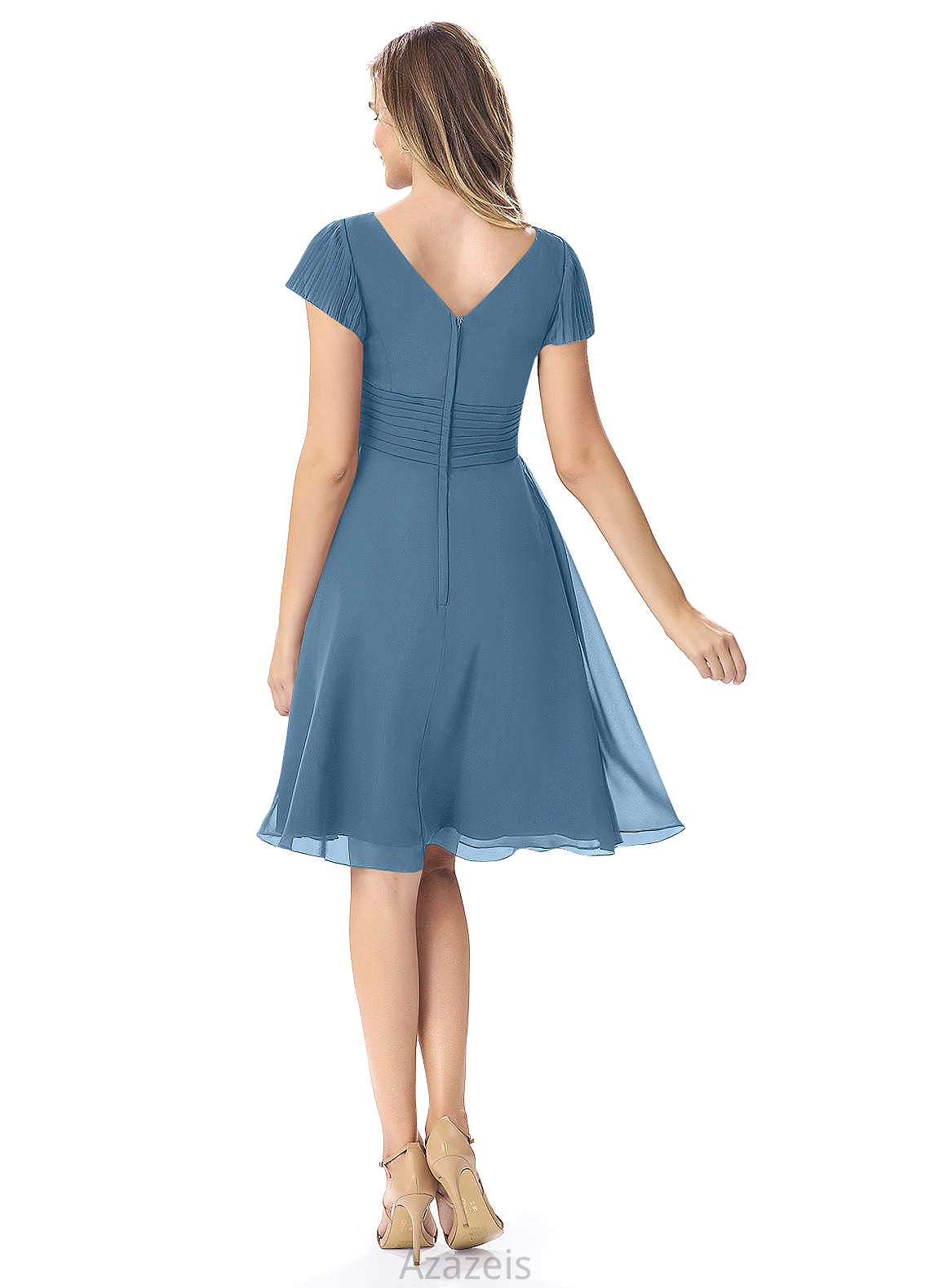 Mya Floor Length Sleeveless Trumpet/Mermaid Natural Waist Bridesmaid Dresses