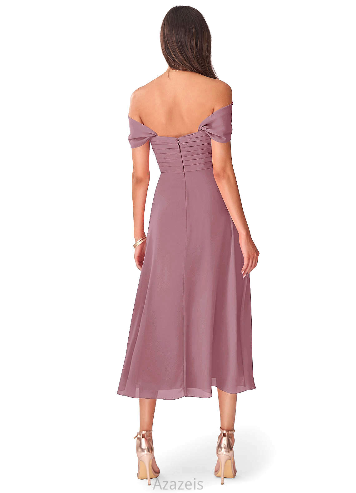 Faith Straps Natural Waist A-Line/Princess Sleeveless Floor Length Bridesmaid Dresses