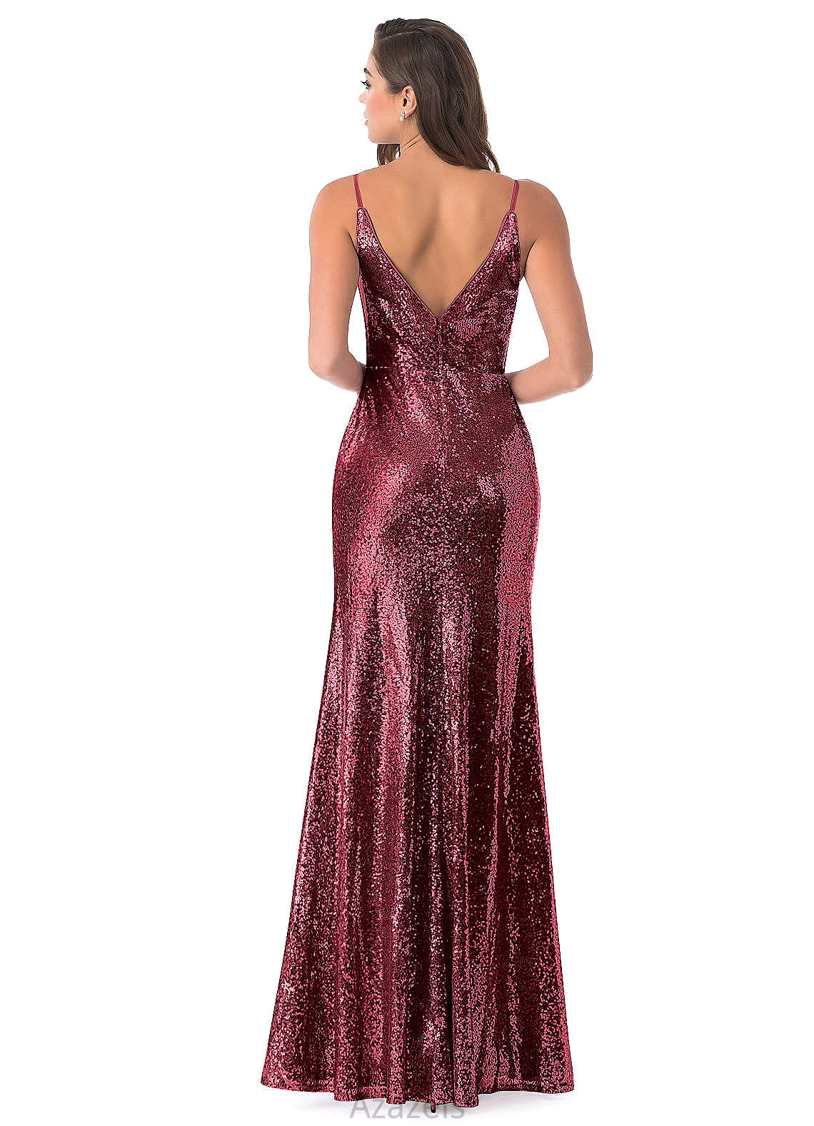 Nicole Floor Length V-Neck Sleeveless A-Line/Princess Bridesmaid Dresses
