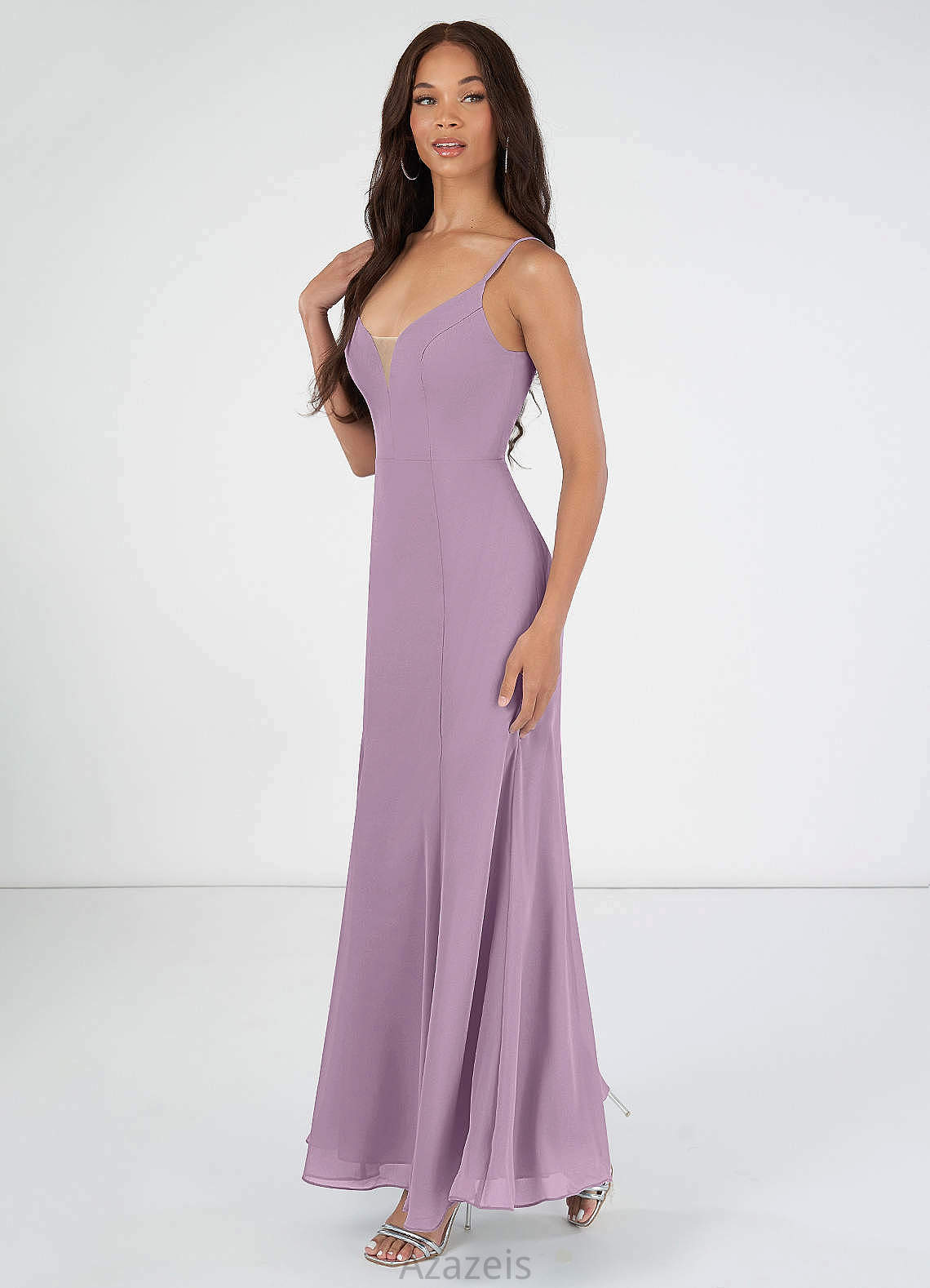 Jayla A-Line/Princess Floor Length Natural Waist Sleeveless Scoop Bridesmaid Dresses