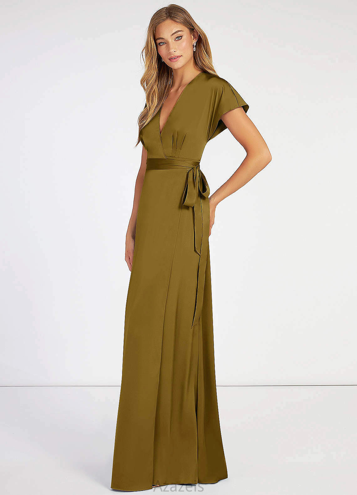 Jaylee Scoop Sleeveless Natural Waist A-Line/Princess Floor Length Bridesmaid Dresses