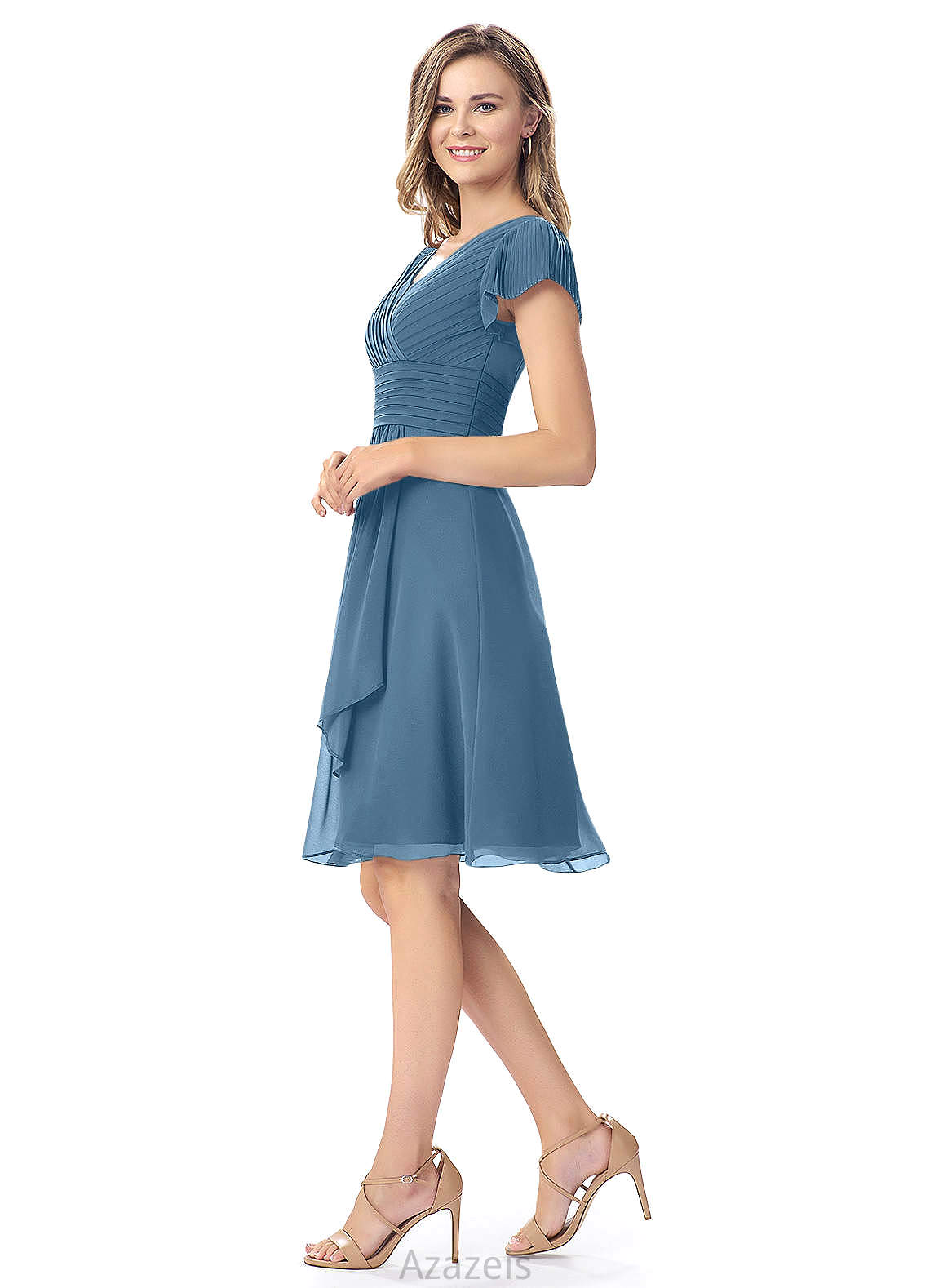 Mya Floor Length Sleeveless Trumpet/Mermaid Natural Waist Bridesmaid Dresses