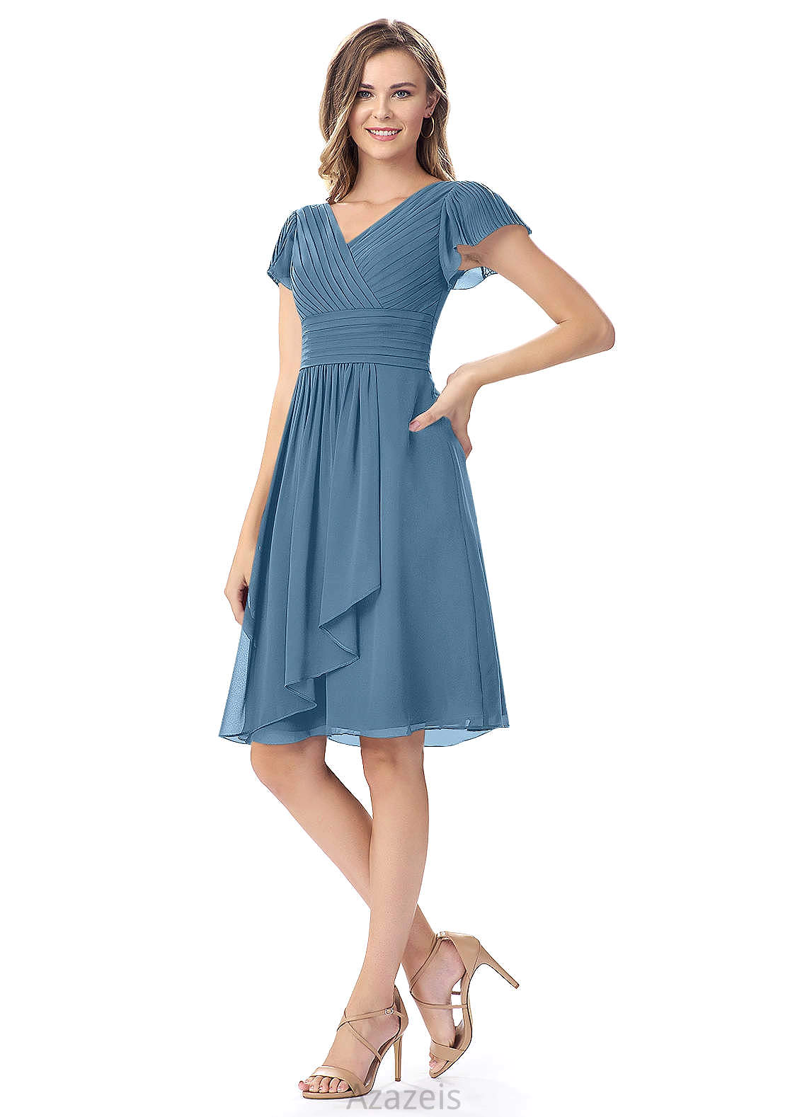 Mya Floor Length Sleeveless Trumpet/Mermaid Natural Waist Bridesmaid Dresses