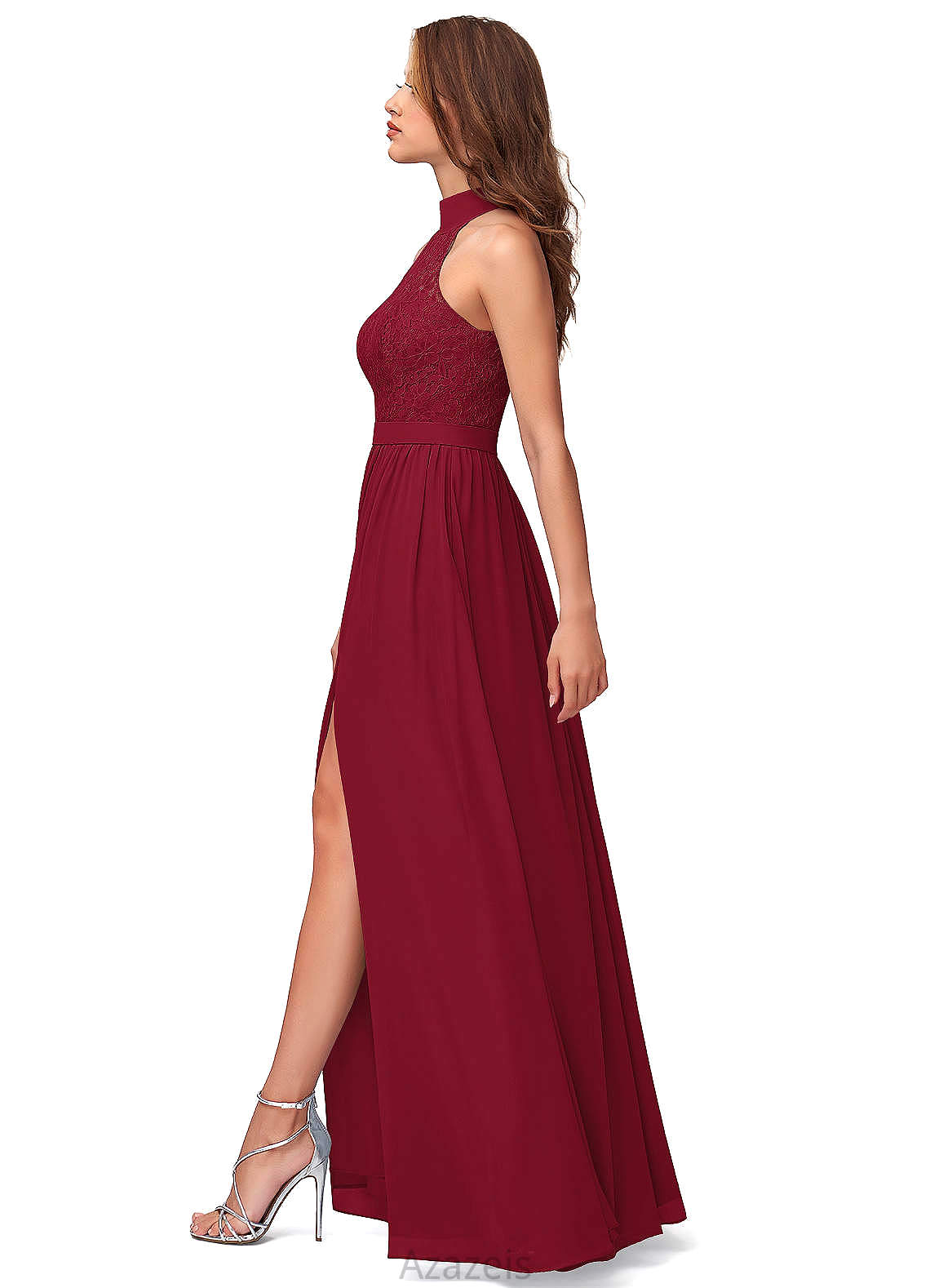 Paityn A-Line/Princess High Low Natural Waist Scoop Sleeveless Bridesmaid Dresses