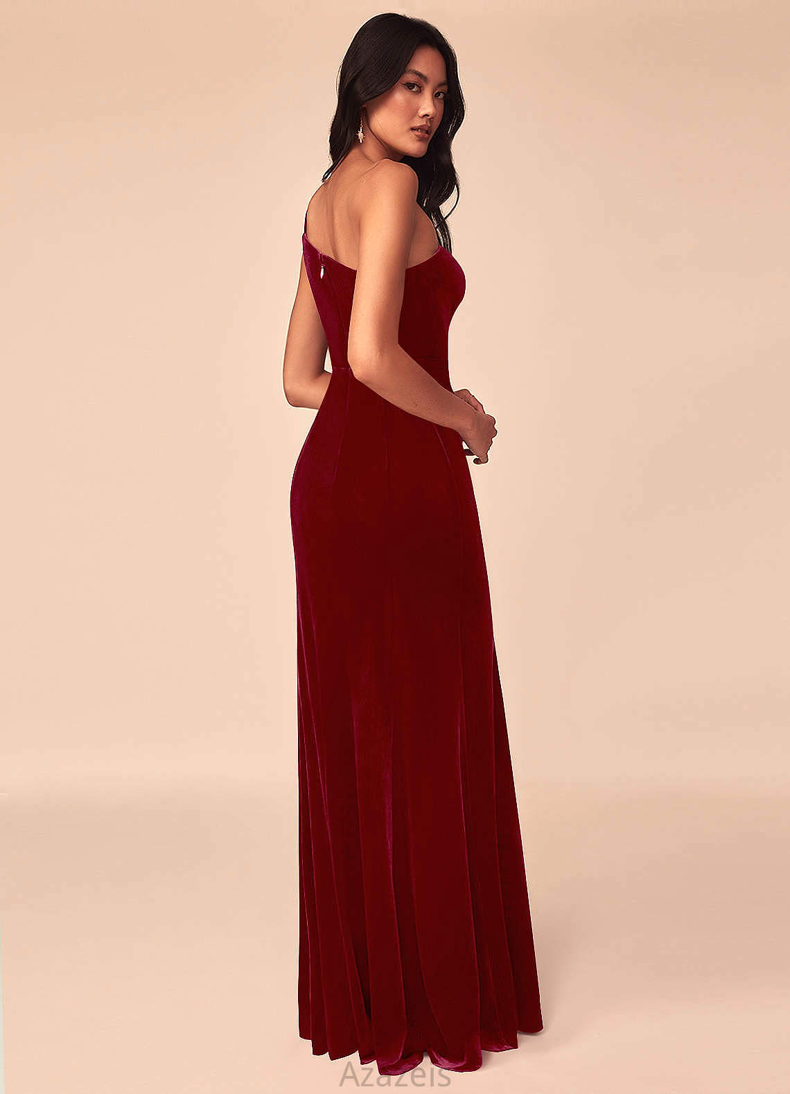 Nathalia Off The Shoulder Floor Length Natural Waist Bridesmaid Dresses