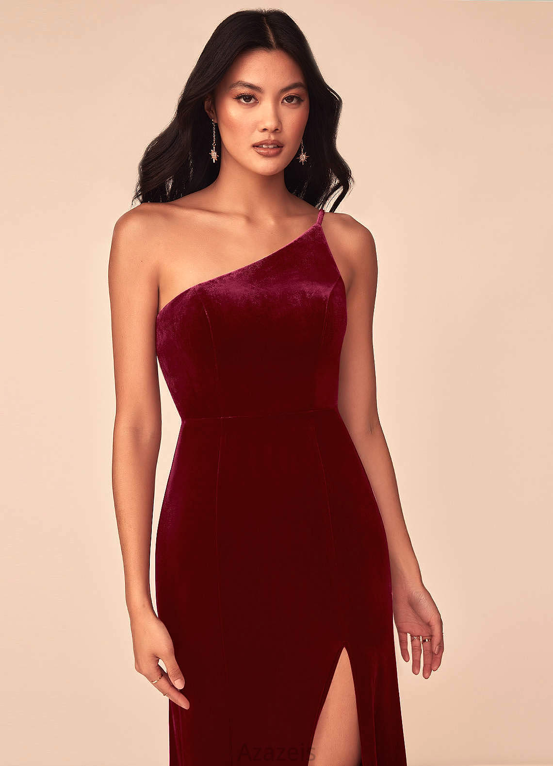 Nathalia Off The Shoulder Floor Length Natural Waist Bridesmaid Dresses