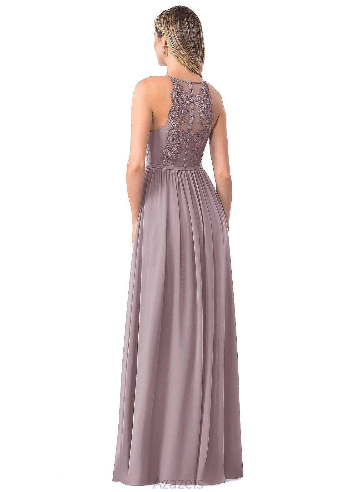 Sophie Sleeveless Scoop A-Line/Princess Floor Length Natural Waist Bridesmaid Dresses