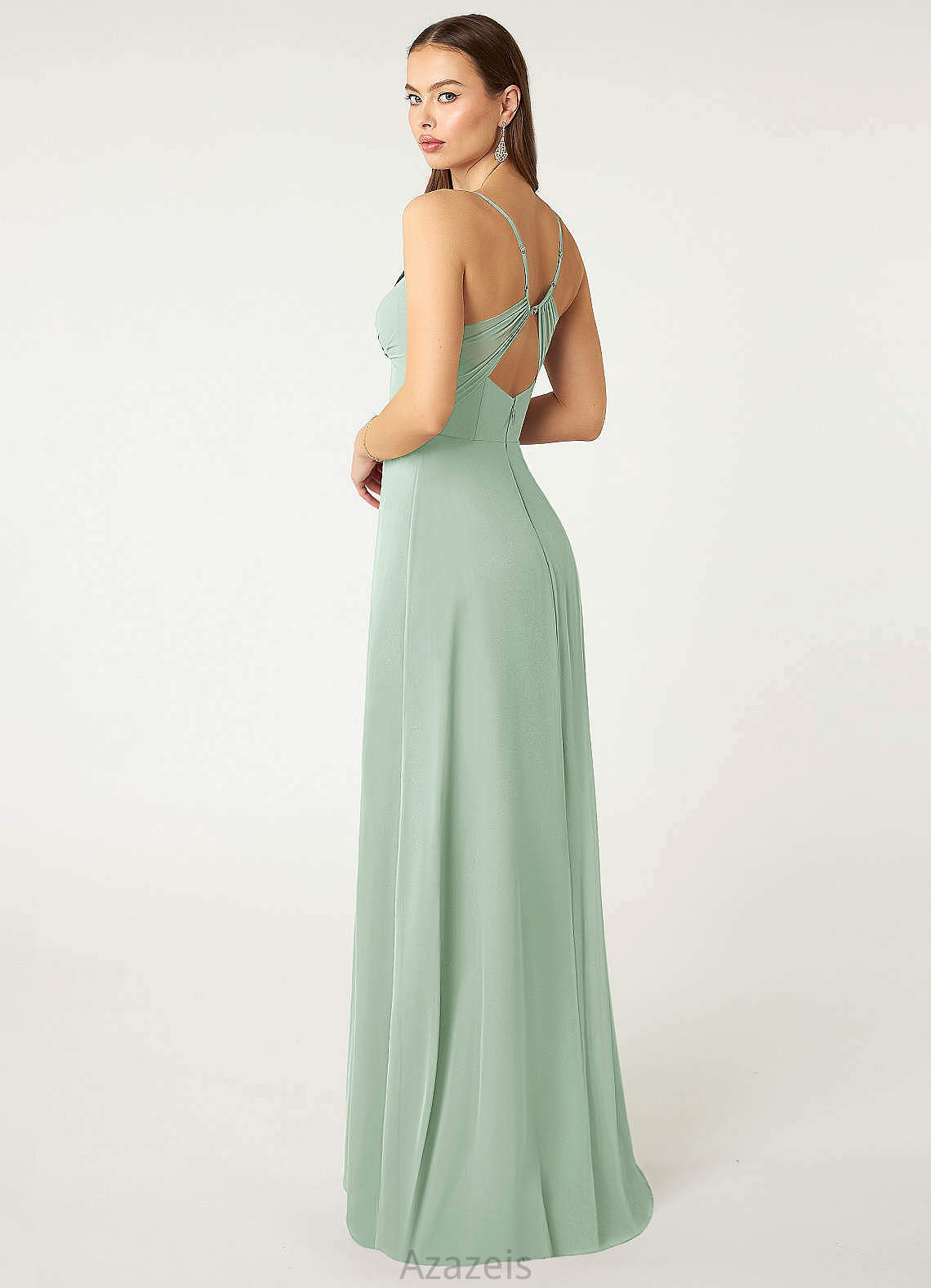 Scarlet Floor Length Sweetheart Natural Waist A-Line/Princess Sleeveless Bridesmaid Dresses