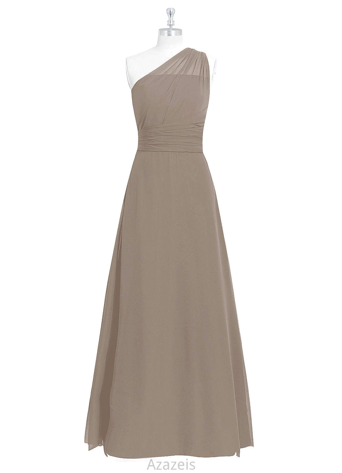 Sienna Natural Waist Sleeveless A-Line/Princess Floor Length V-Neck Bridesmaid Dresses