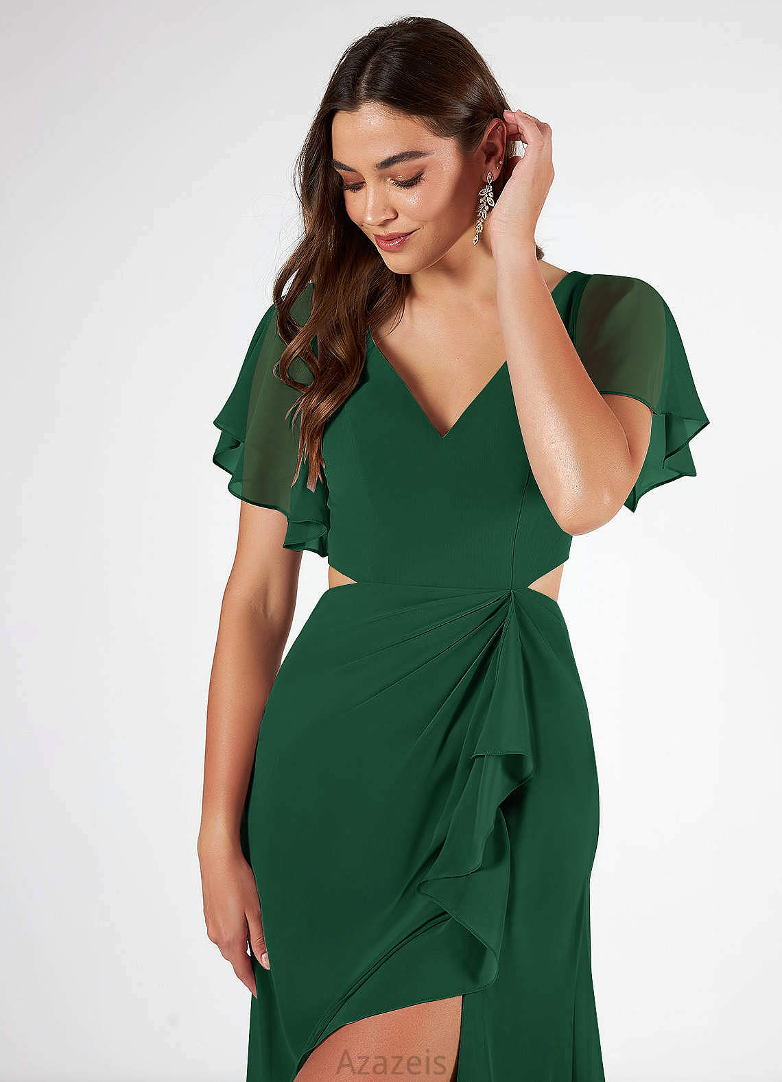 Rayna Natural Waist Floor Length Sleeveless A-Line/Princess Scoop Bridesmaid Dresses