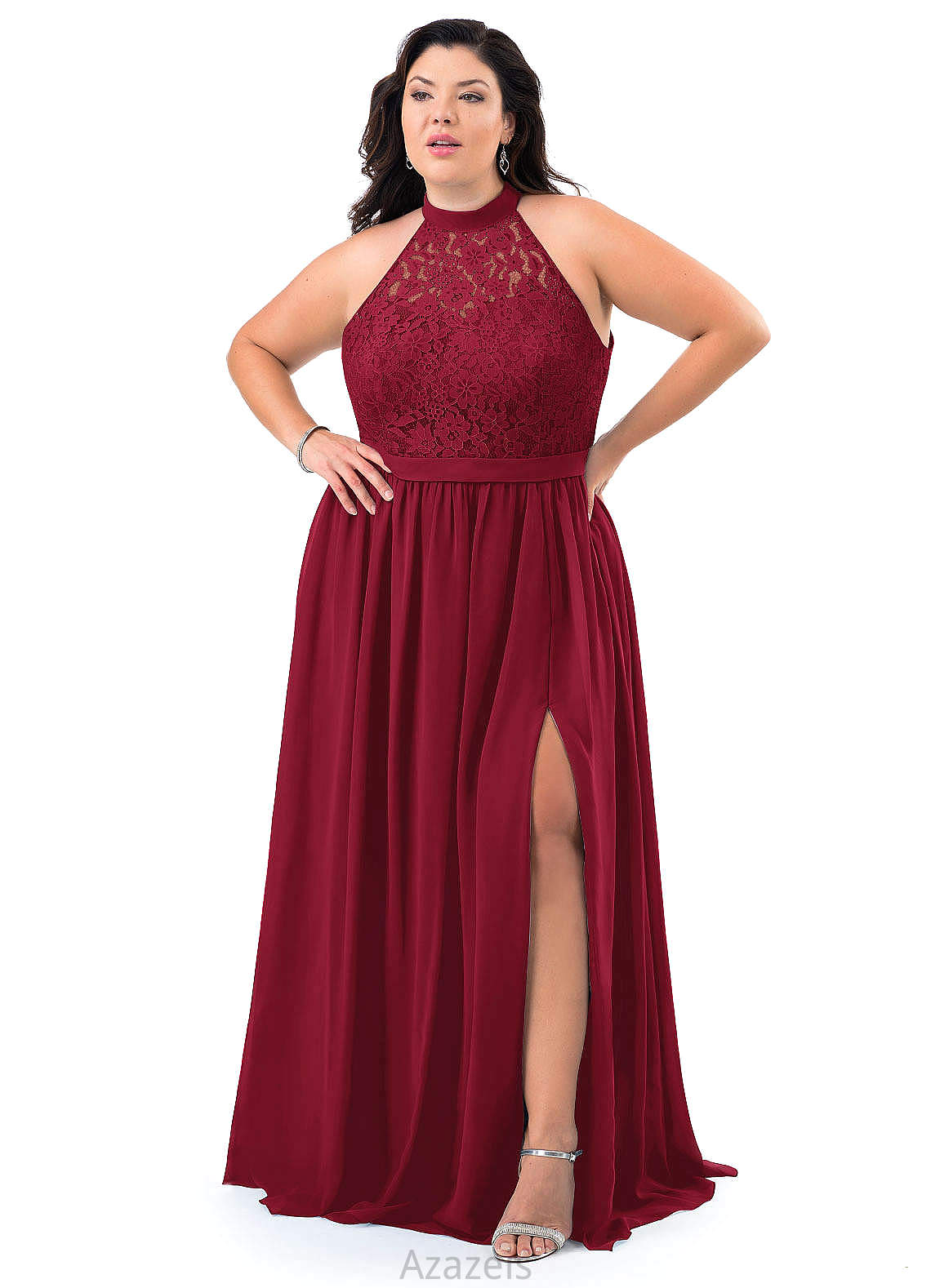 Paityn A-Line/Princess High Low Natural Waist Scoop Sleeveless Bridesmaid Dresses