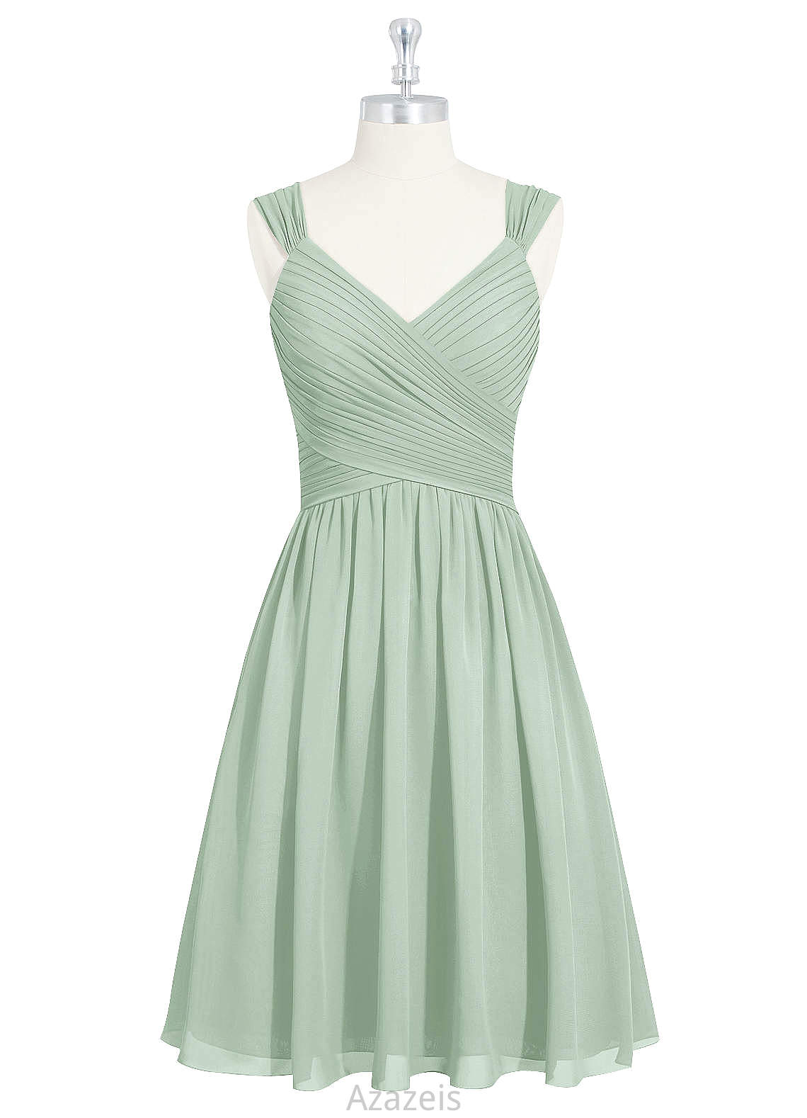 Aliana Sleeveless A-Line/Princess Natural Waist V-Neck Floor Length Bridesmaid Dresses