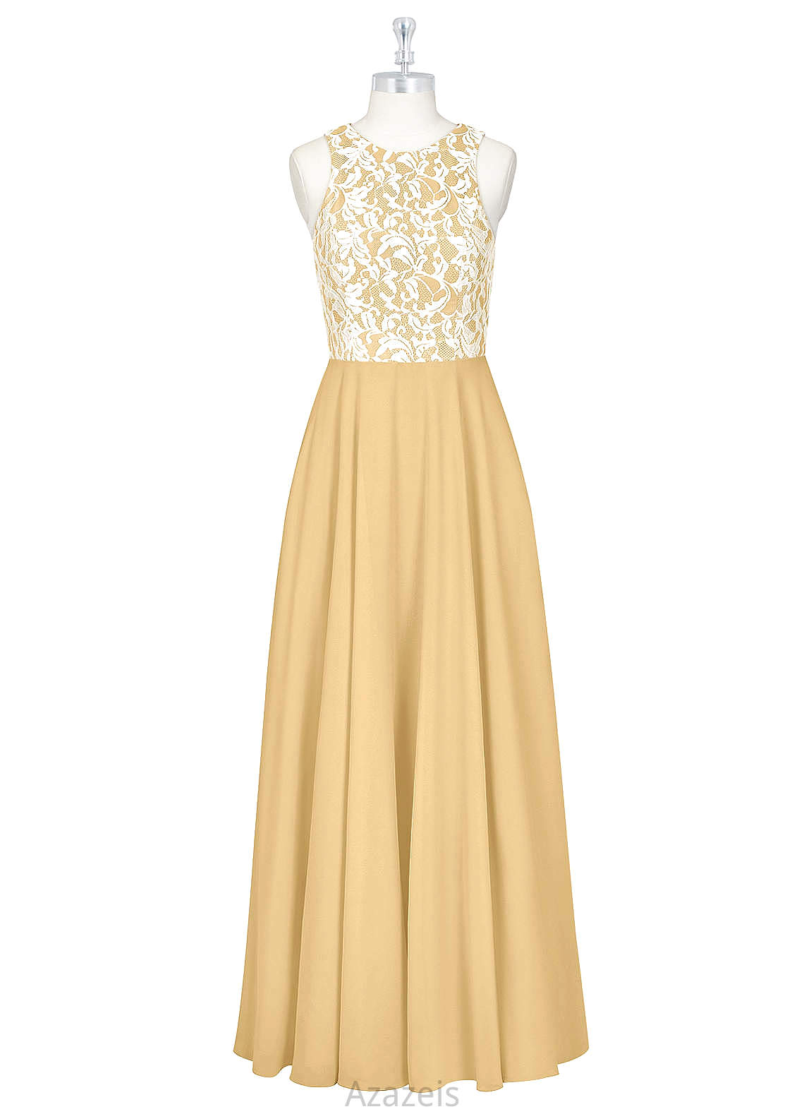 Elisa Natural Waist Floor Length A-Line/Princess V-Neck Sleeveless Bridesmaid Dresses