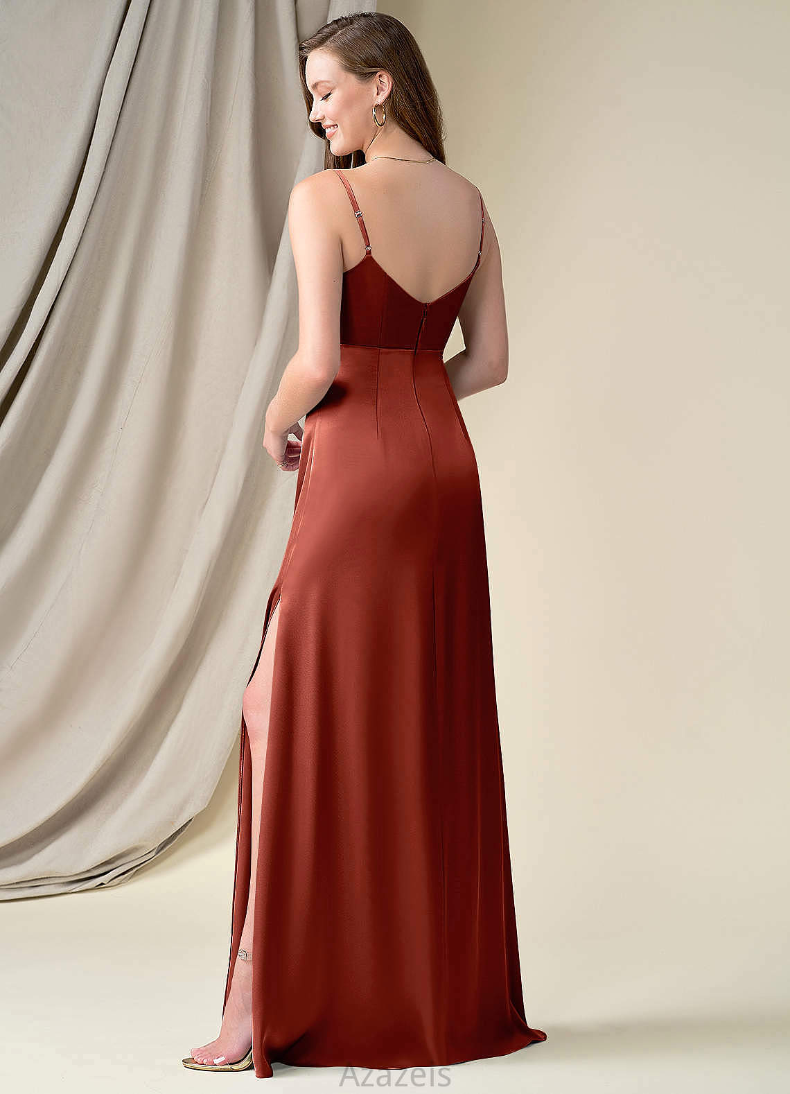 Patsy Natural Waist A-Line/Princess High Low Halter Sleeveless Bridesmaid Dresses