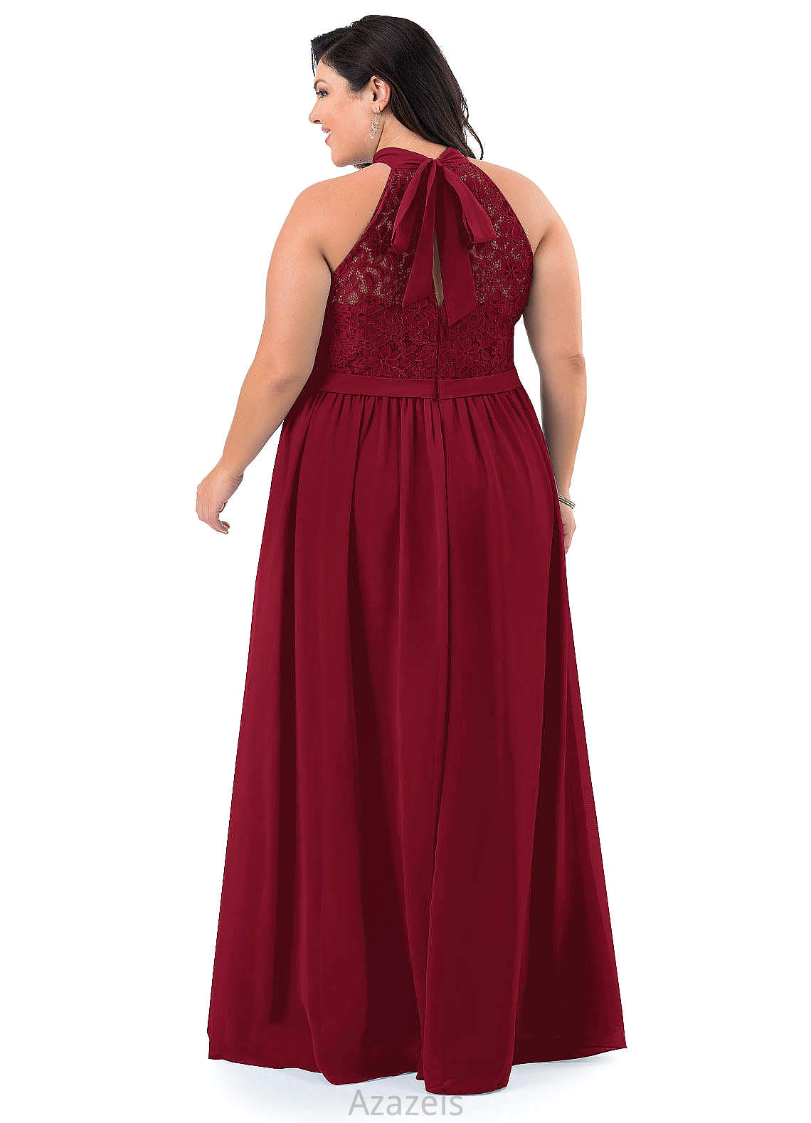 Paityn A-Line/Princess High Low Natural Waist Scoop Sleeveless Bridesmaid Dresses
