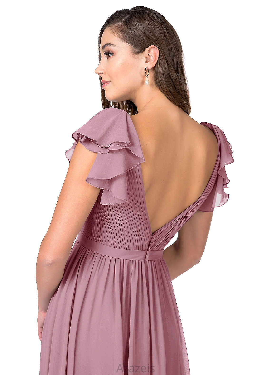 Danna Natural Waist Scoop Sleeveless Trumpet/Mermaid Floor Length Bridesmaid Dresses