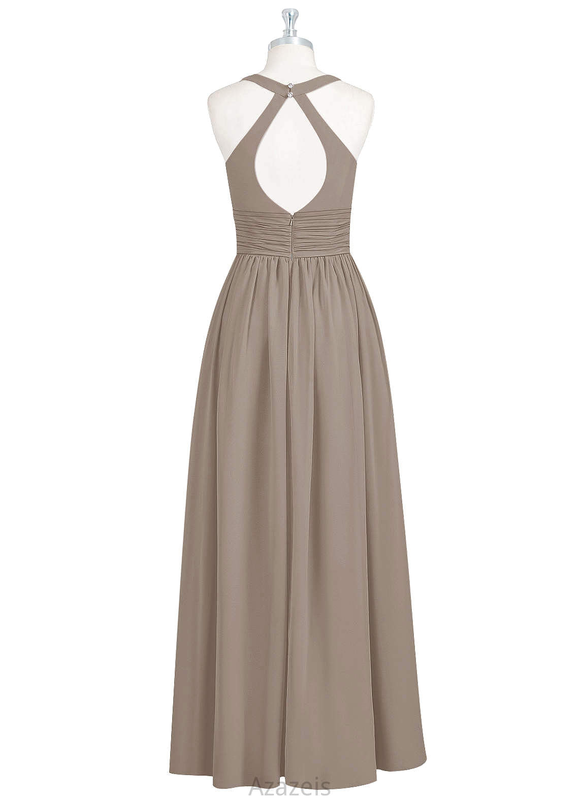 Emma V-Neck A-Line/Princess Natural Waist Floor Length Bridesmaid Dresses