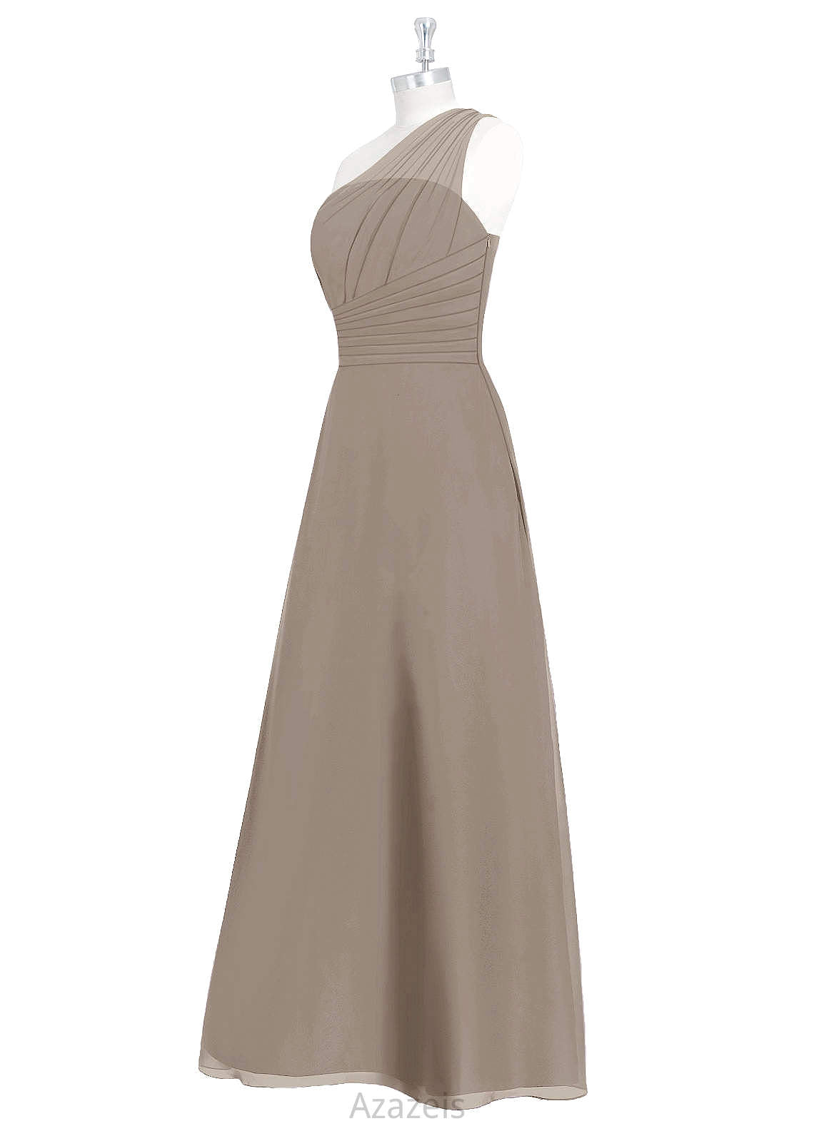 Sienna Natural Waist Sleeveless A-Line/Princess Floor Length V-Neck Bridesmaid Dresses